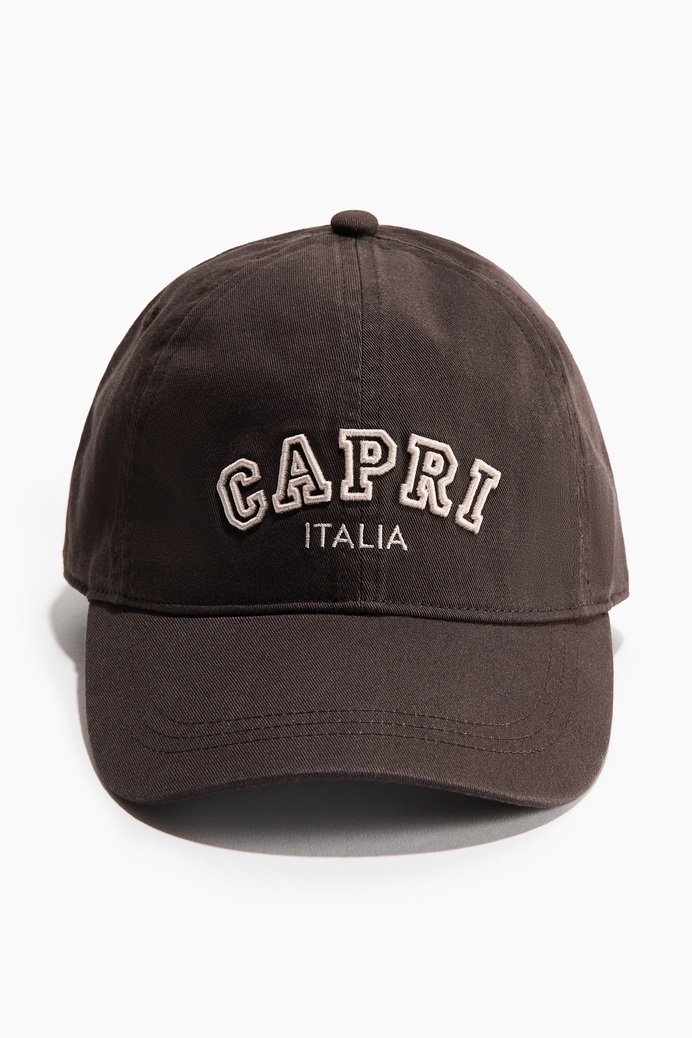 Embroidered-motif Twill Cap - Dark brown/Capri/Cream/Boston/Beige/Running Club/Light beige/Capri/Dark denim blue/Atelier/Navy blue/San Francisco/Dark blue/Running Club/Beige/Rowing Club/White/Tribeca/Green/Tramonti Estivi/Navy blue/Le Marais/Dusty pink/San Francisco/Dark brown/Balance/Dark green/Chicago/Dark khaki green/Atelier