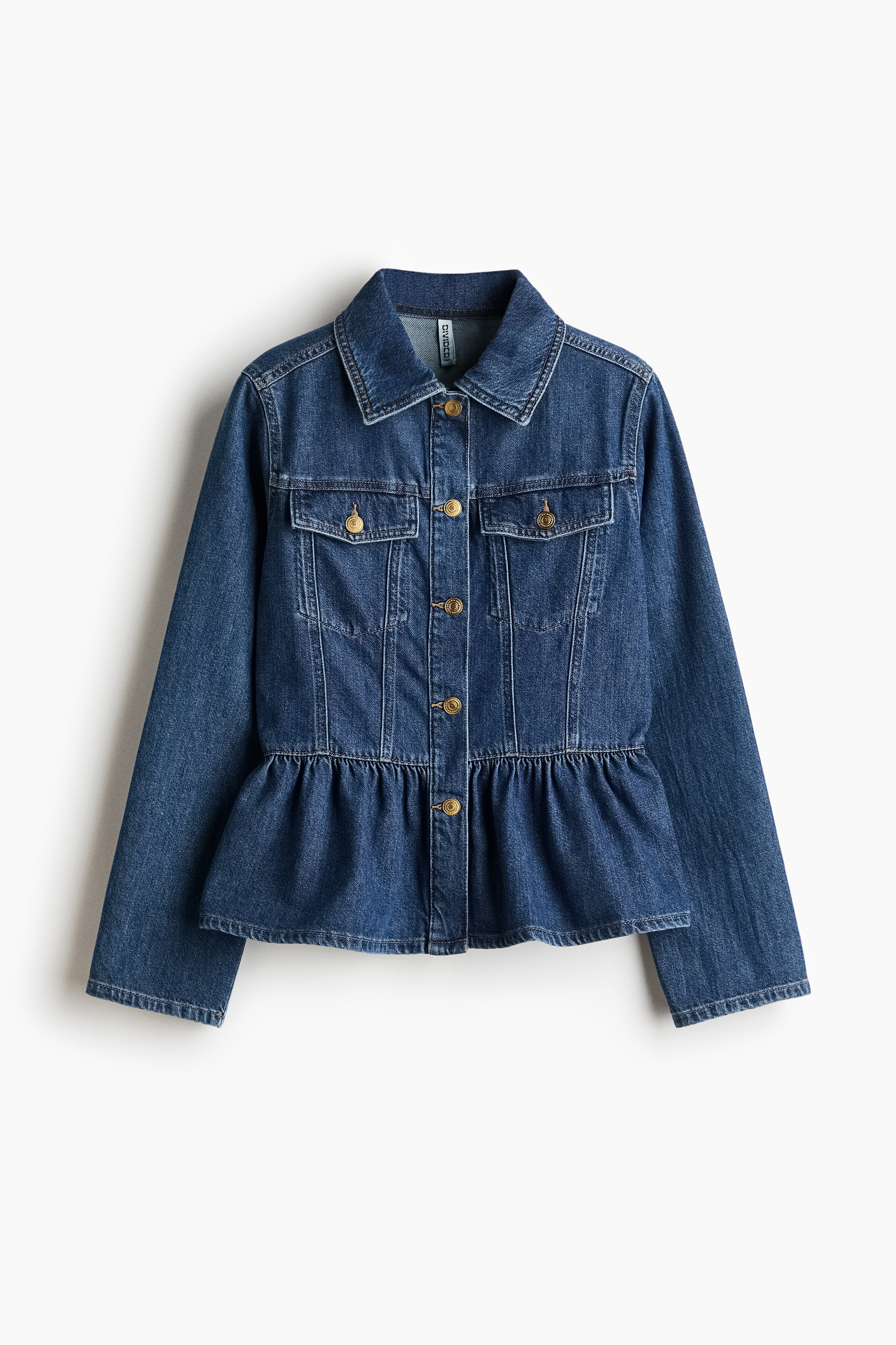 Denim Peplum Jacket - Denim blue/Light denim blue