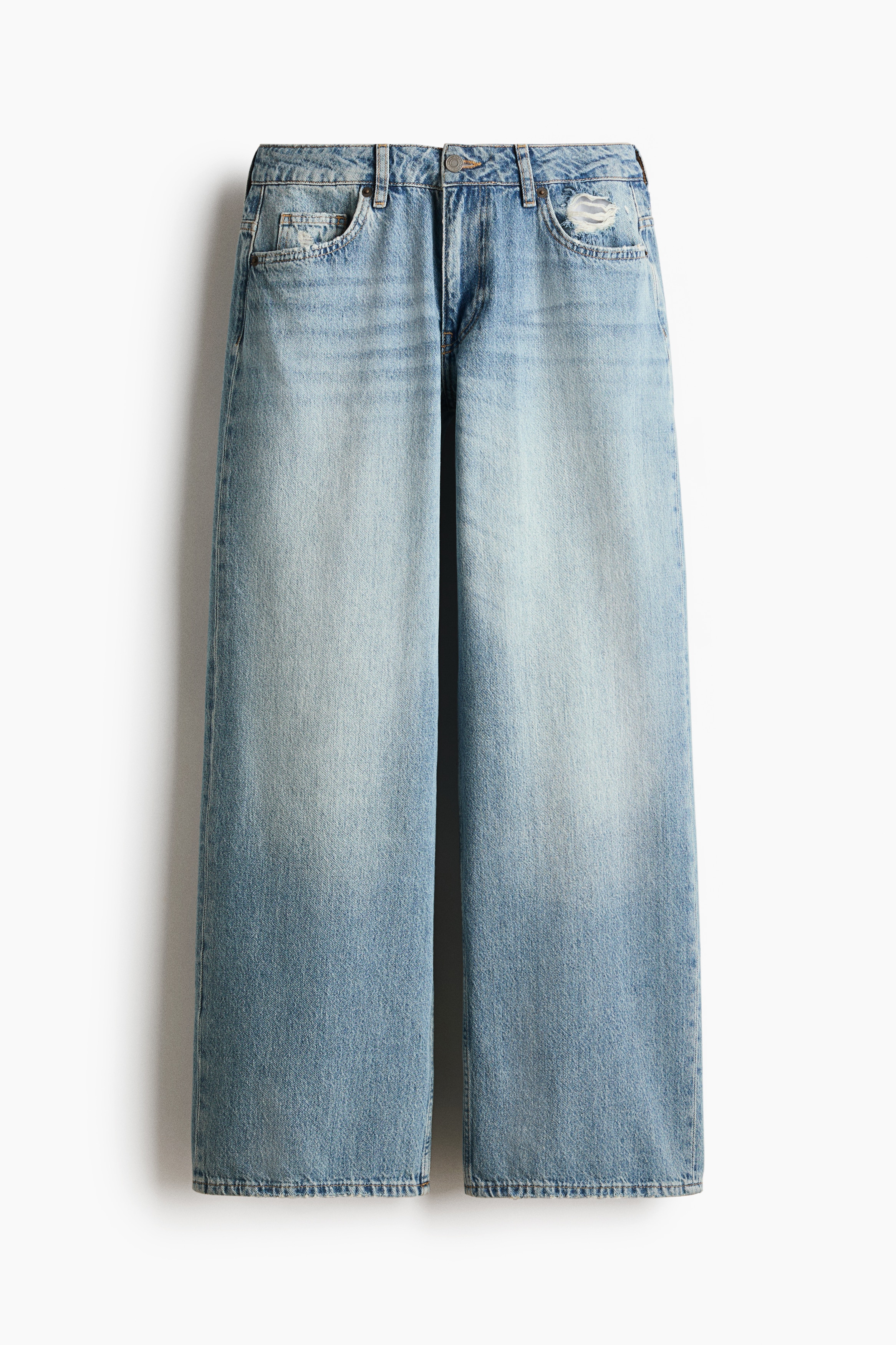 Baggy Low Waist Jeans - Ljus denimblå/Denimsvart/Mörk denimblå