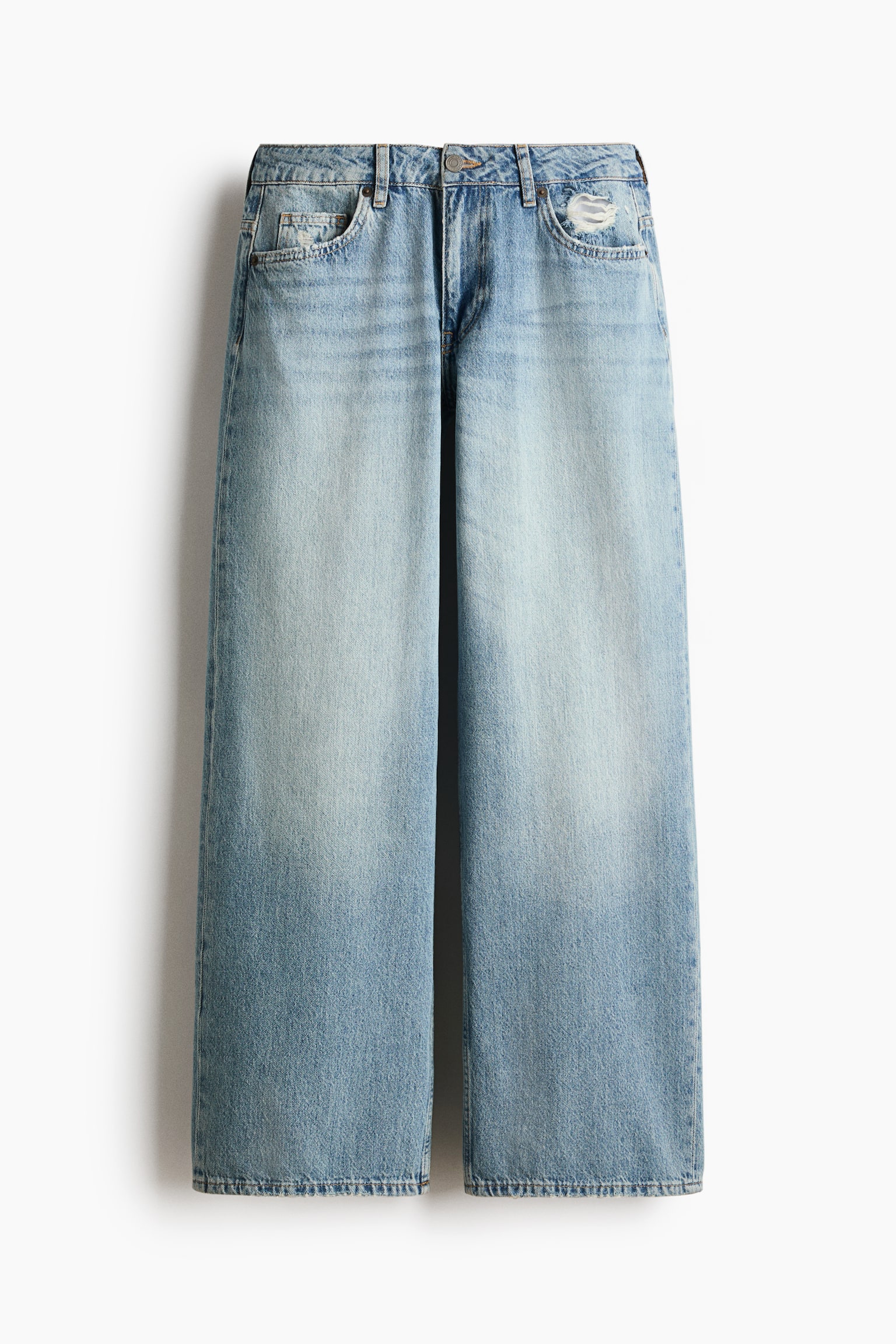 Baggy Low Waist Jeans - Blu denim chiaro/Nero denim/Blu denim scuro - 1