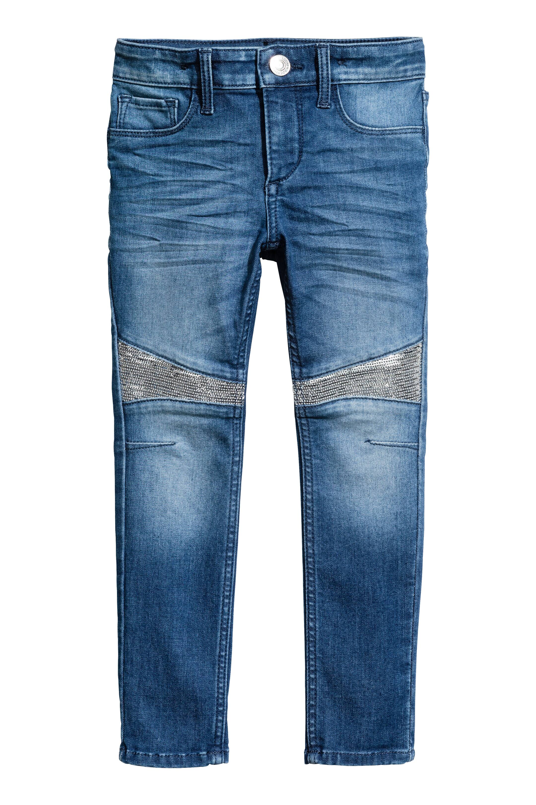 View larger image: Skinny Fit Biker jeans - Denim blue - Kids | H&M GB 1