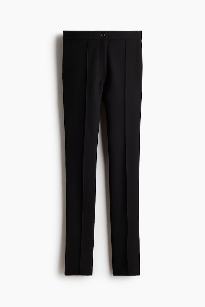 Leggings con pliegues - Negro - 1