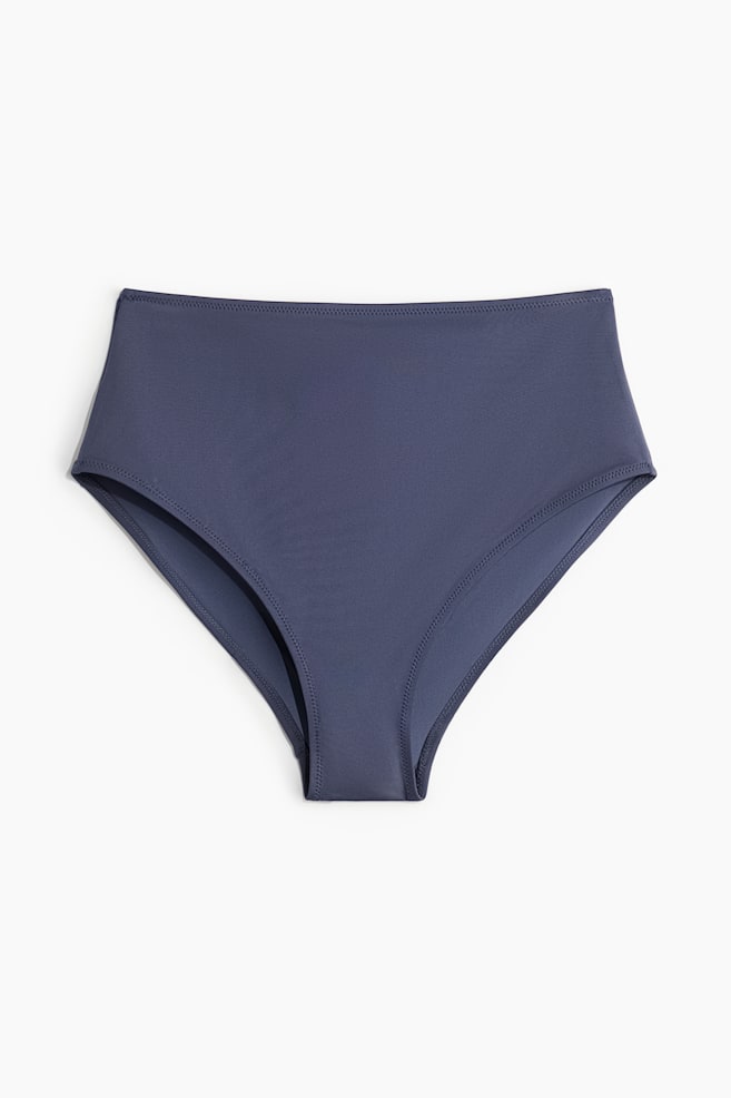 High Waist Bikini Bottoms - Dusty blue/Blue/White/Blue patterned/Dusty green - 1