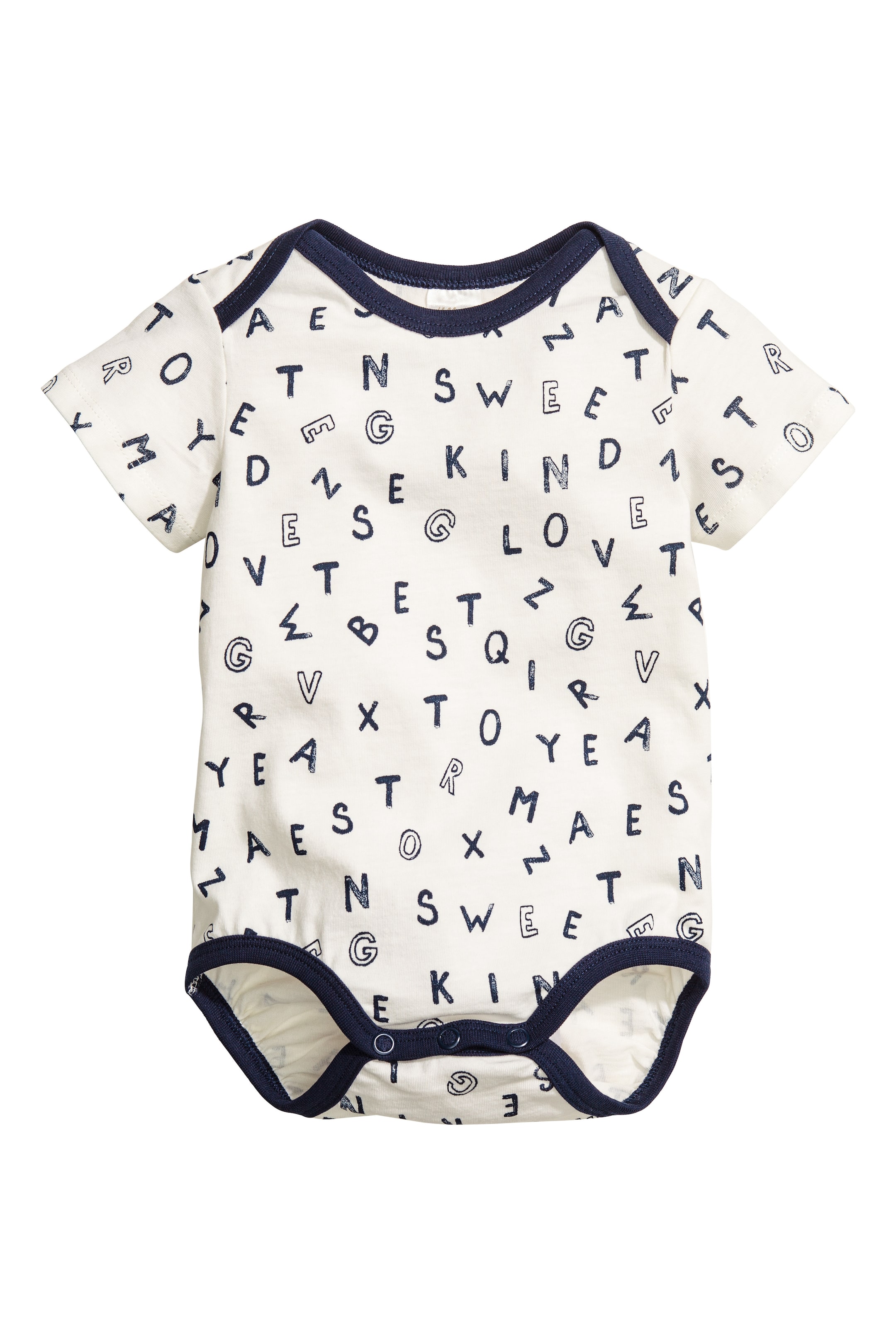 View larger image: 2-pack short-sleeved bodysuits - Dark blue - Kids | H&M GB 1