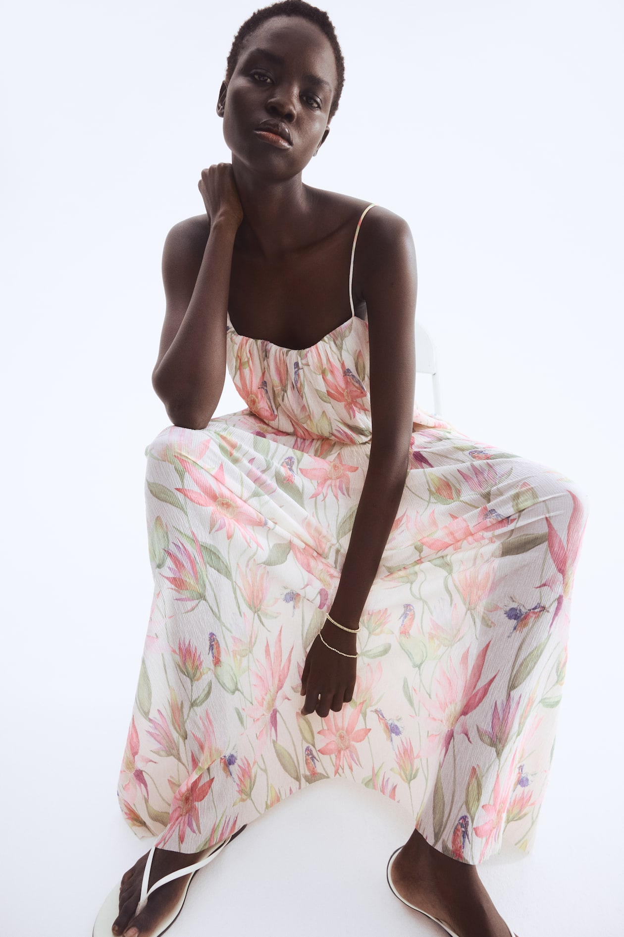 Plisse Strappy Dress - image 4
