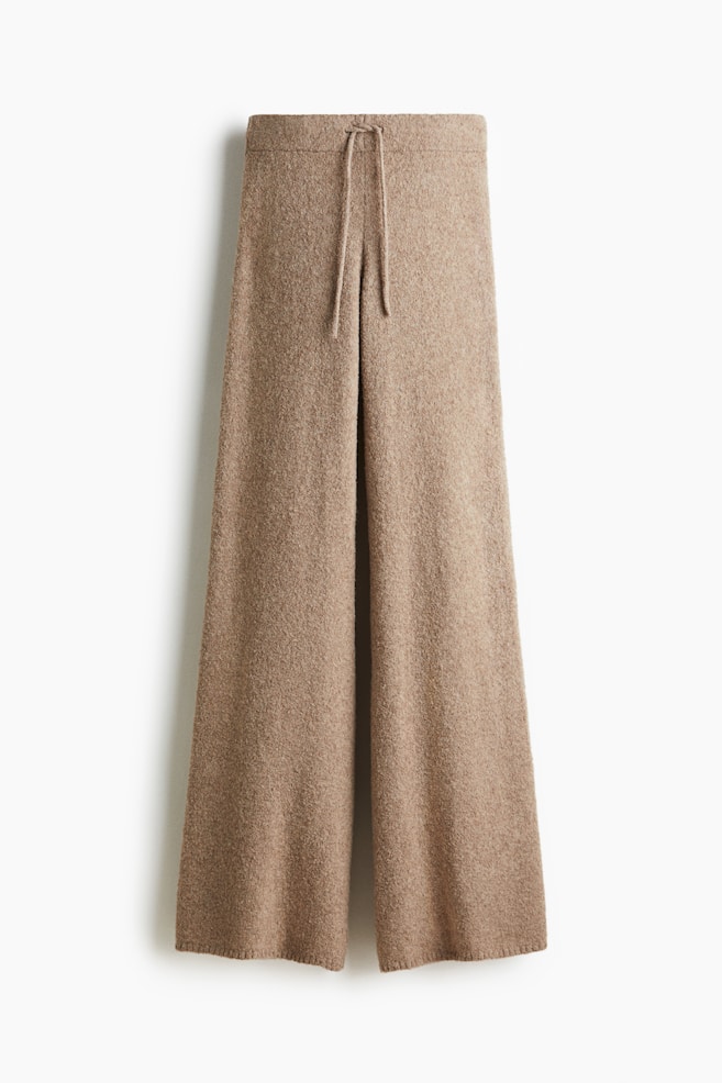 Wool-blend trousers - ダークベージュ/クリーム - 1