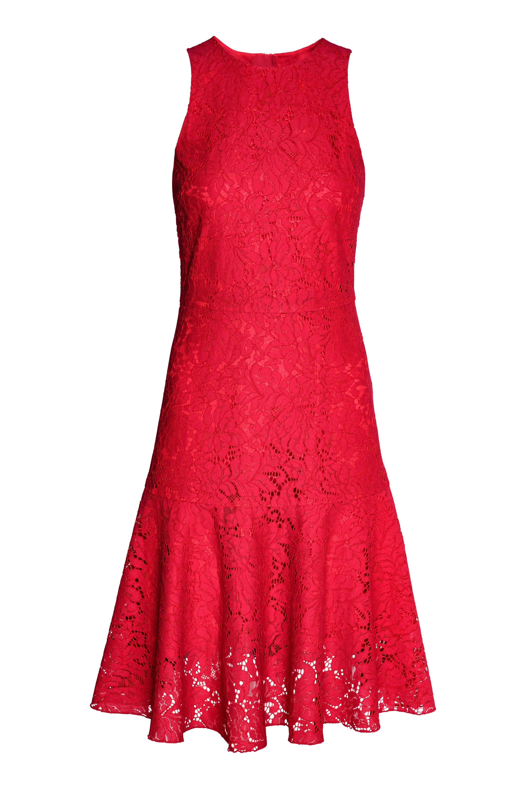 View larger image: Lace dress - Red - Ladies | H&M GB 1