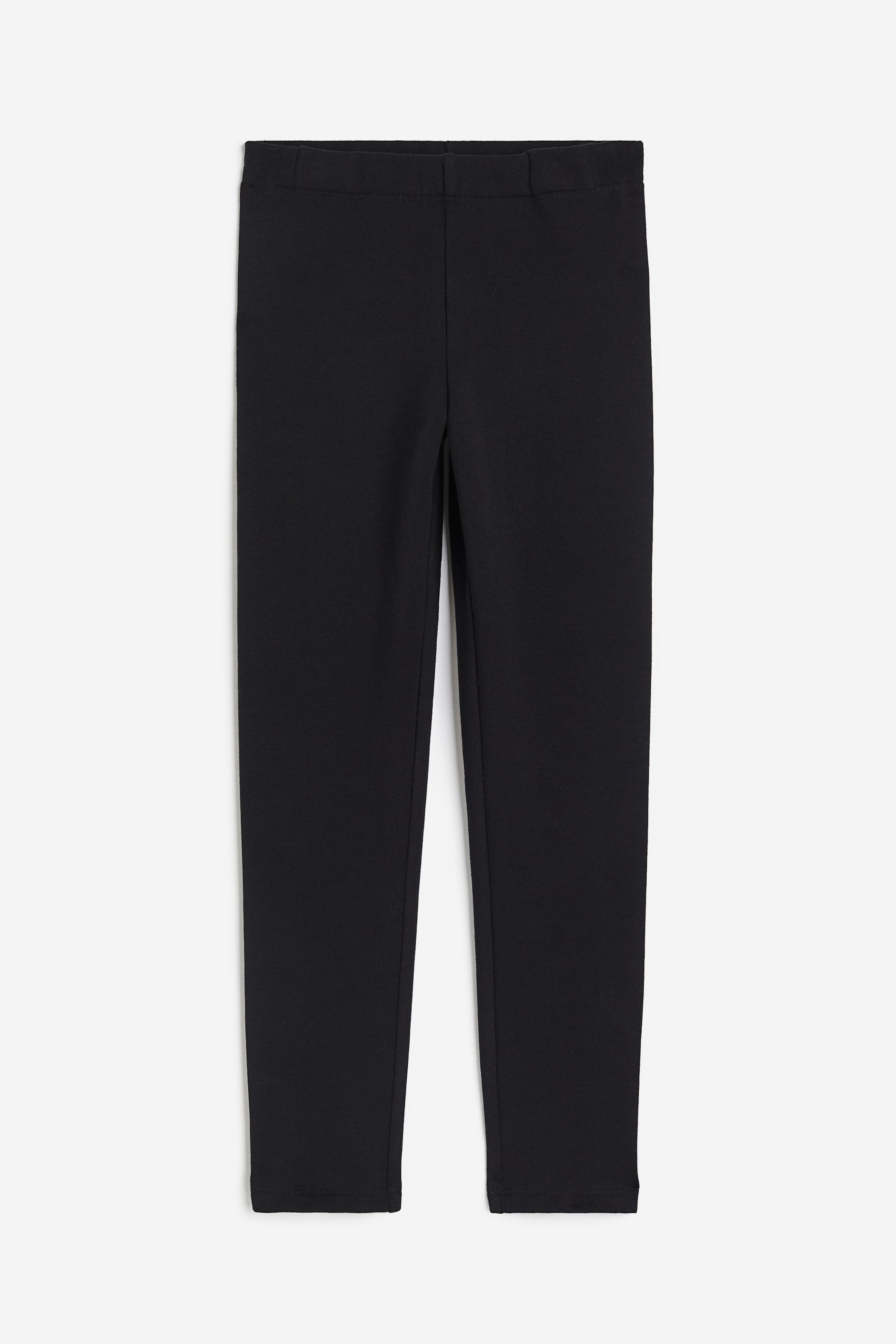 Extra-soft Leggings - Regular waist - Long - Black - Kids | H&M US