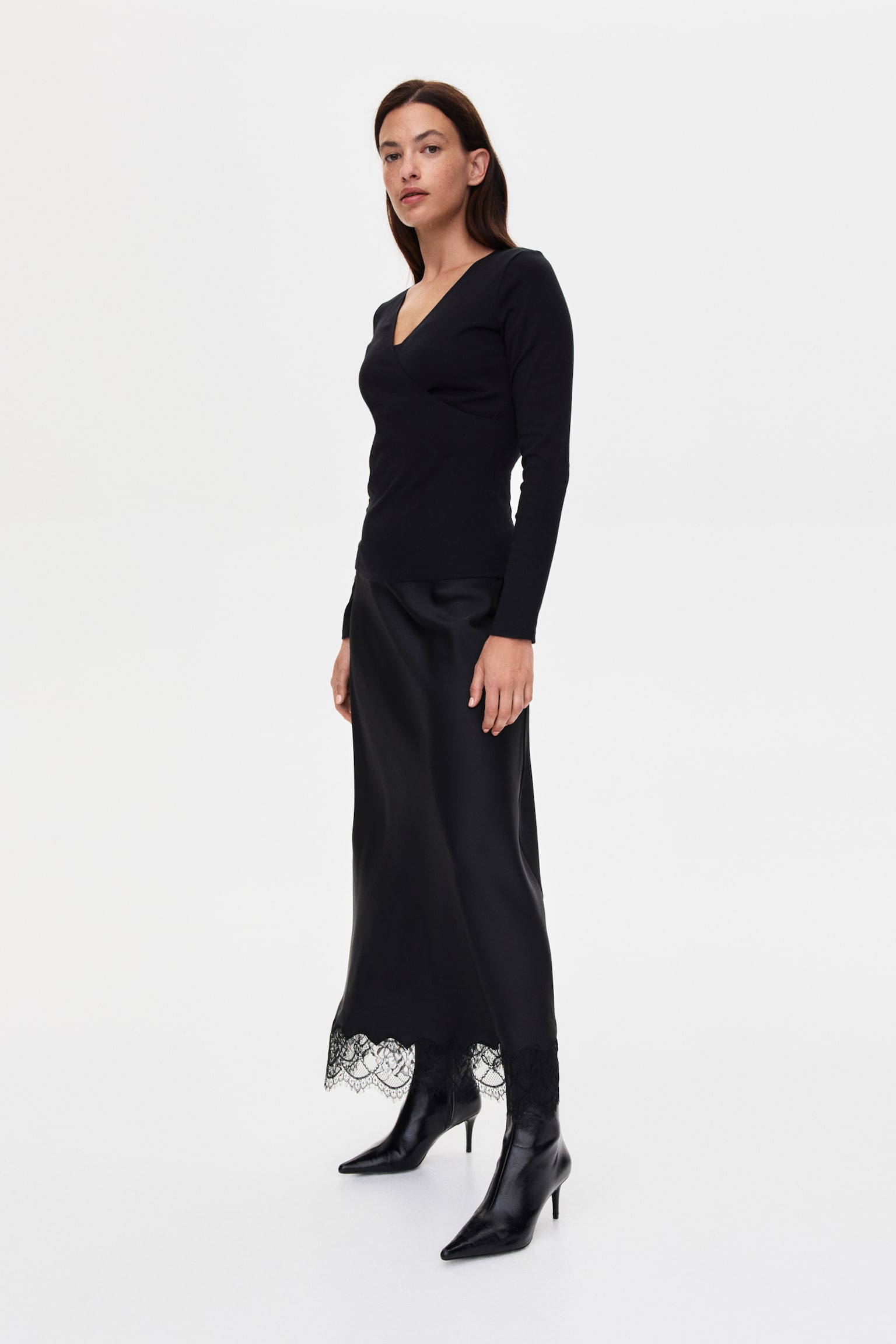 MAMA Ribbed nursing top - Black - 1