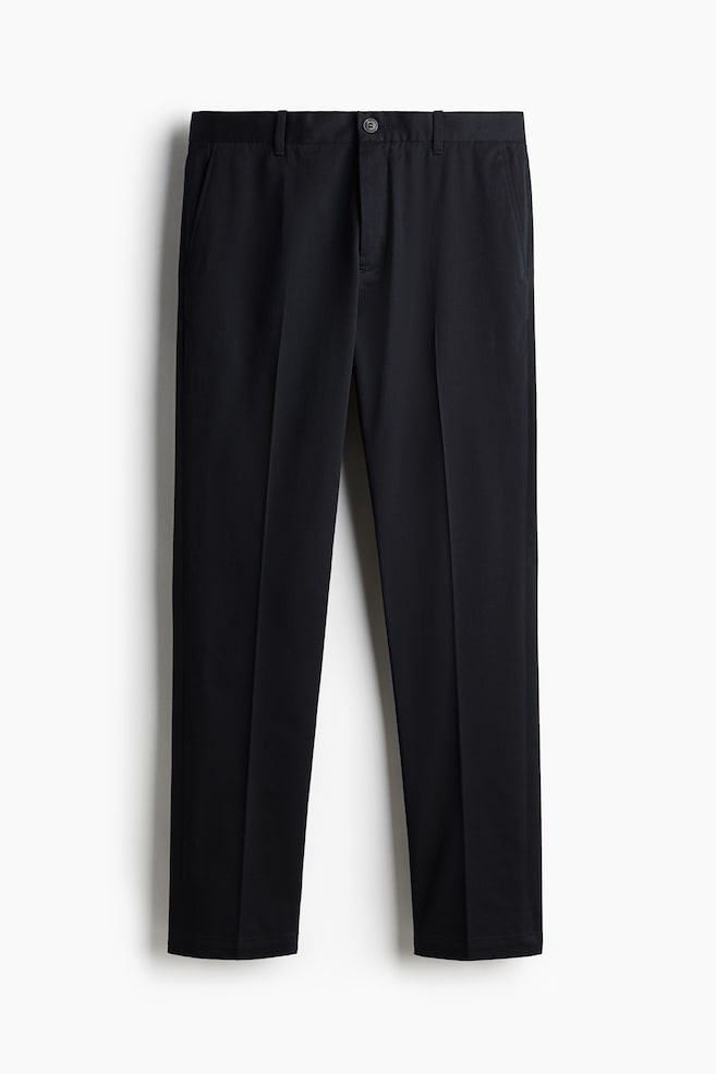 Chino in Slim Fit - Marineblau/Hellbeige - 1