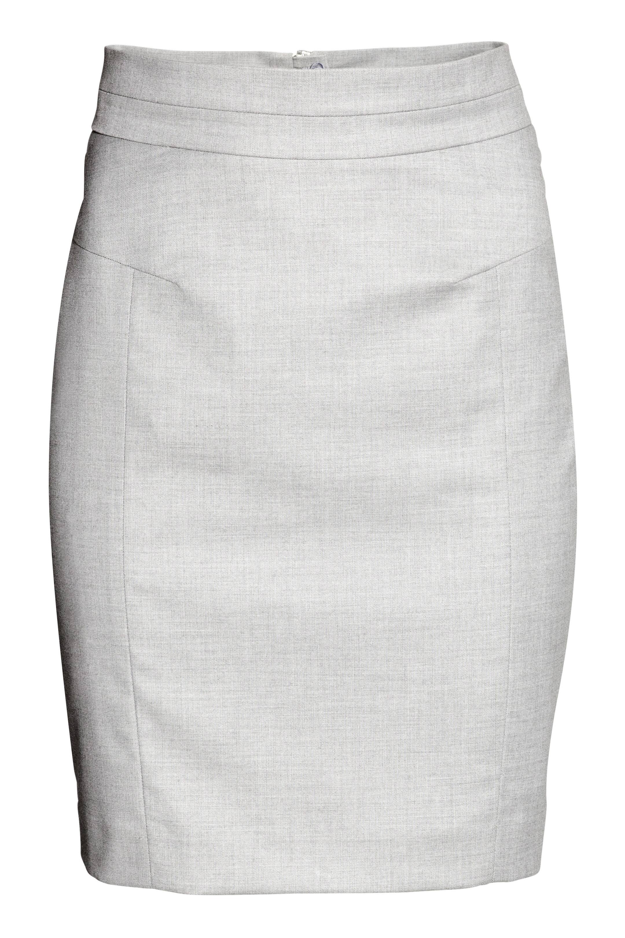 View larger image: Pencil skirt - Light grey - Ladies | H&M GB 1