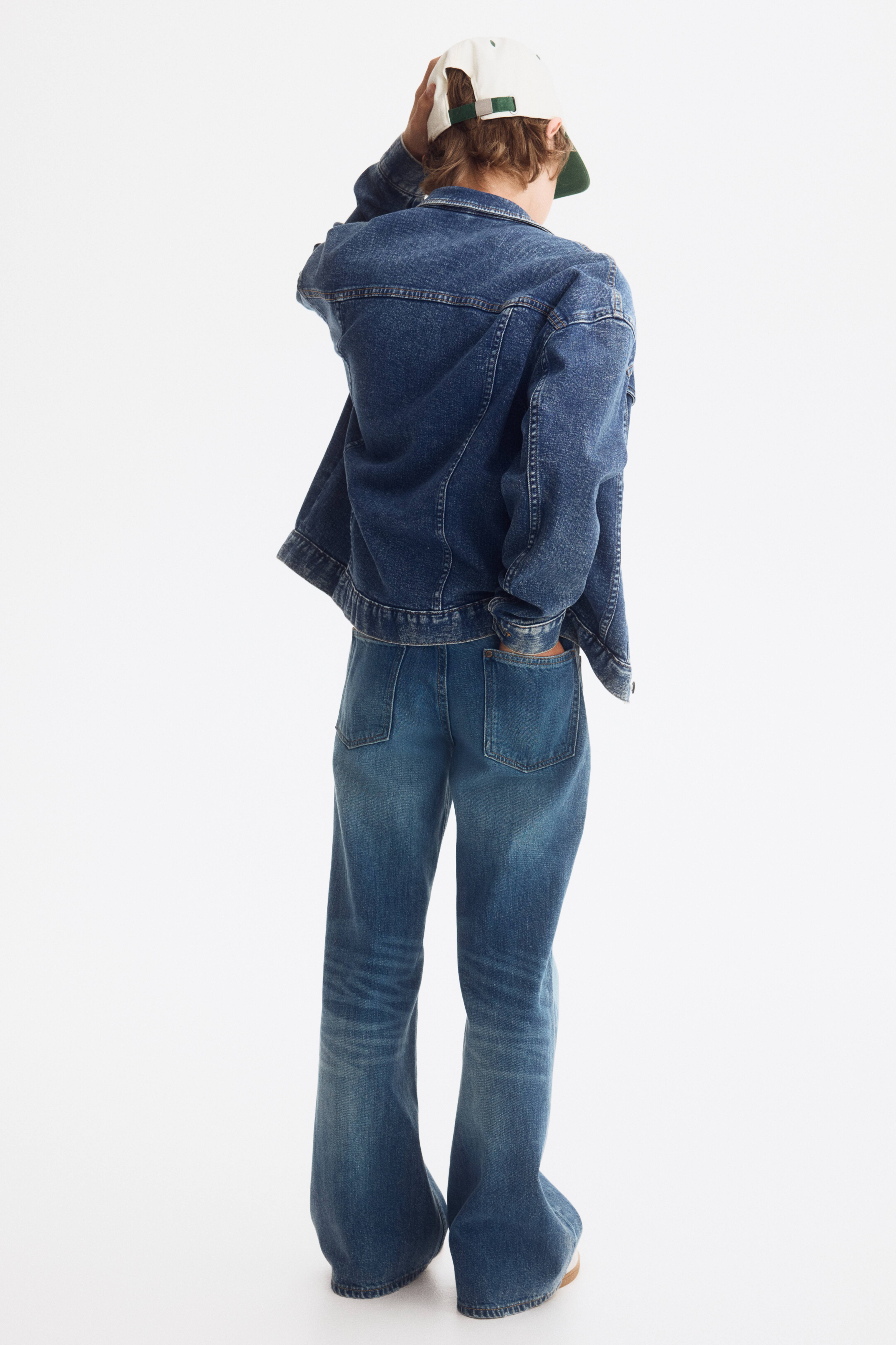Loose-Fit Bootcut Leg Jeans