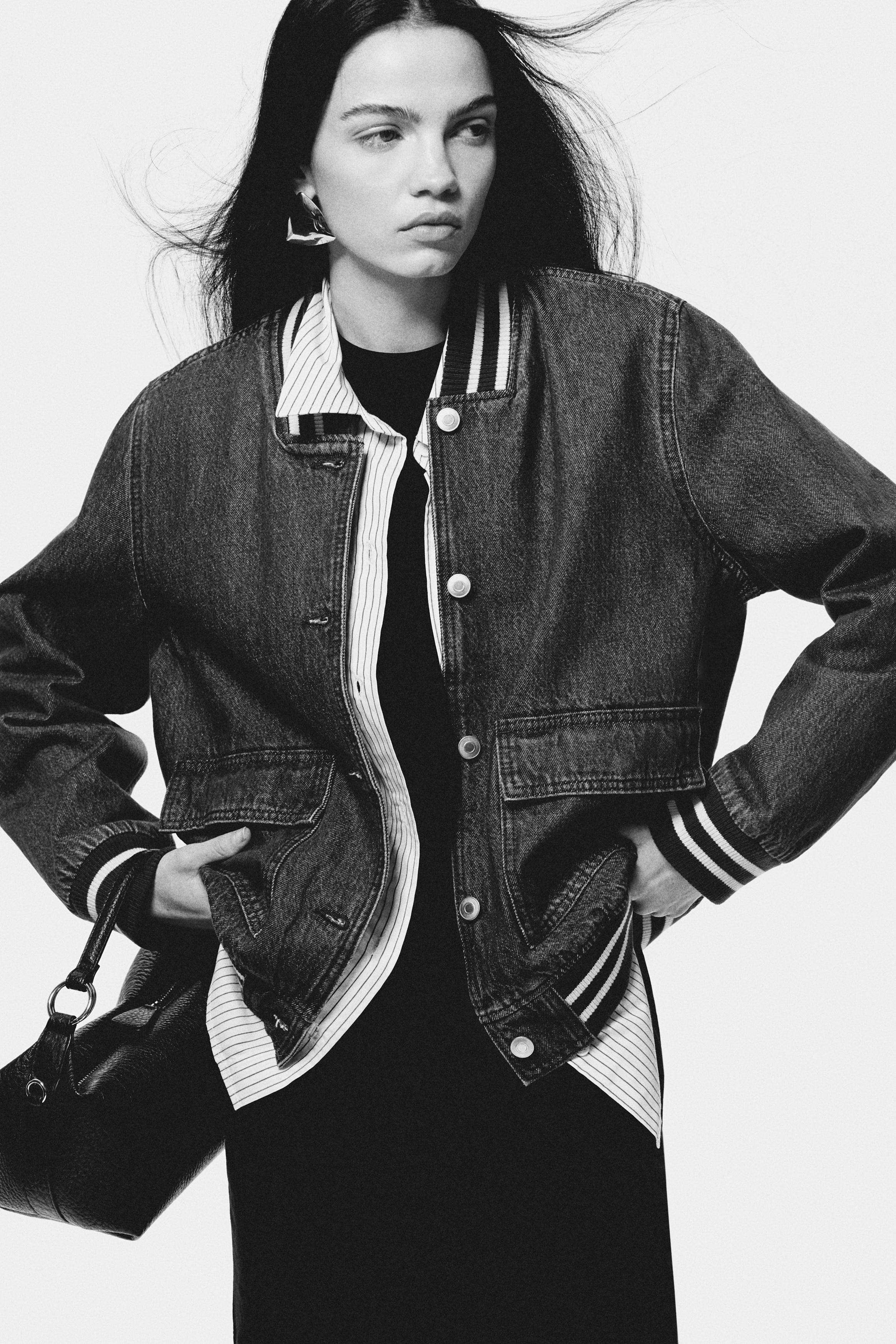 Denim Baseball Jacket from H&M - $41.99