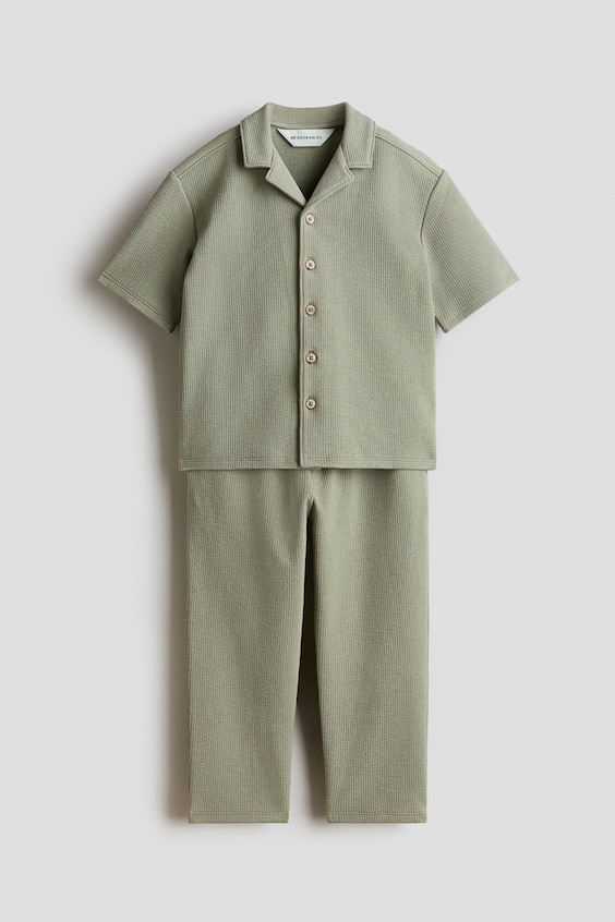Детские топы H&M 2-Piece Textured Cotton Set