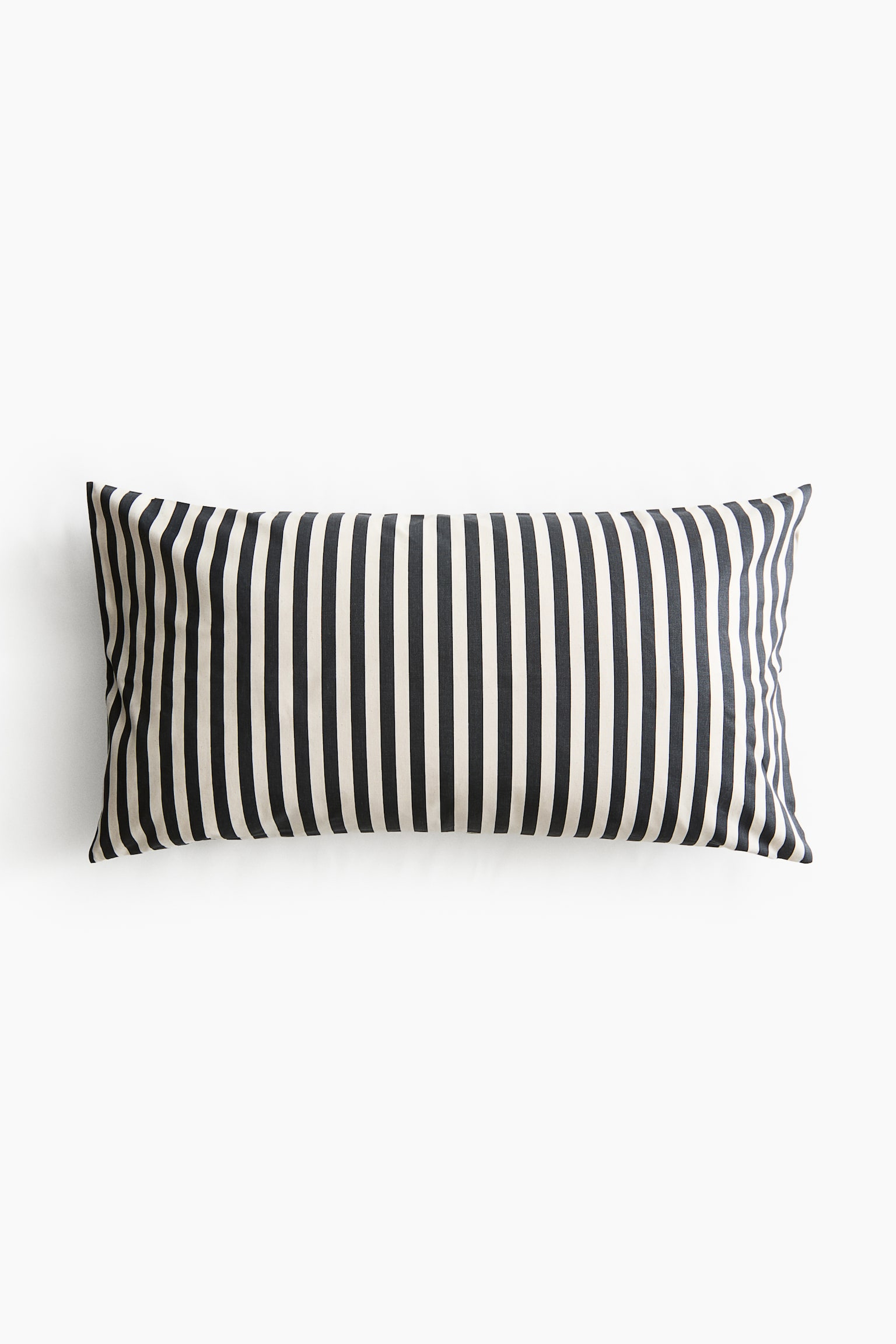 Outdoor cushion cover-Cinzento escuro/Riscas - 1