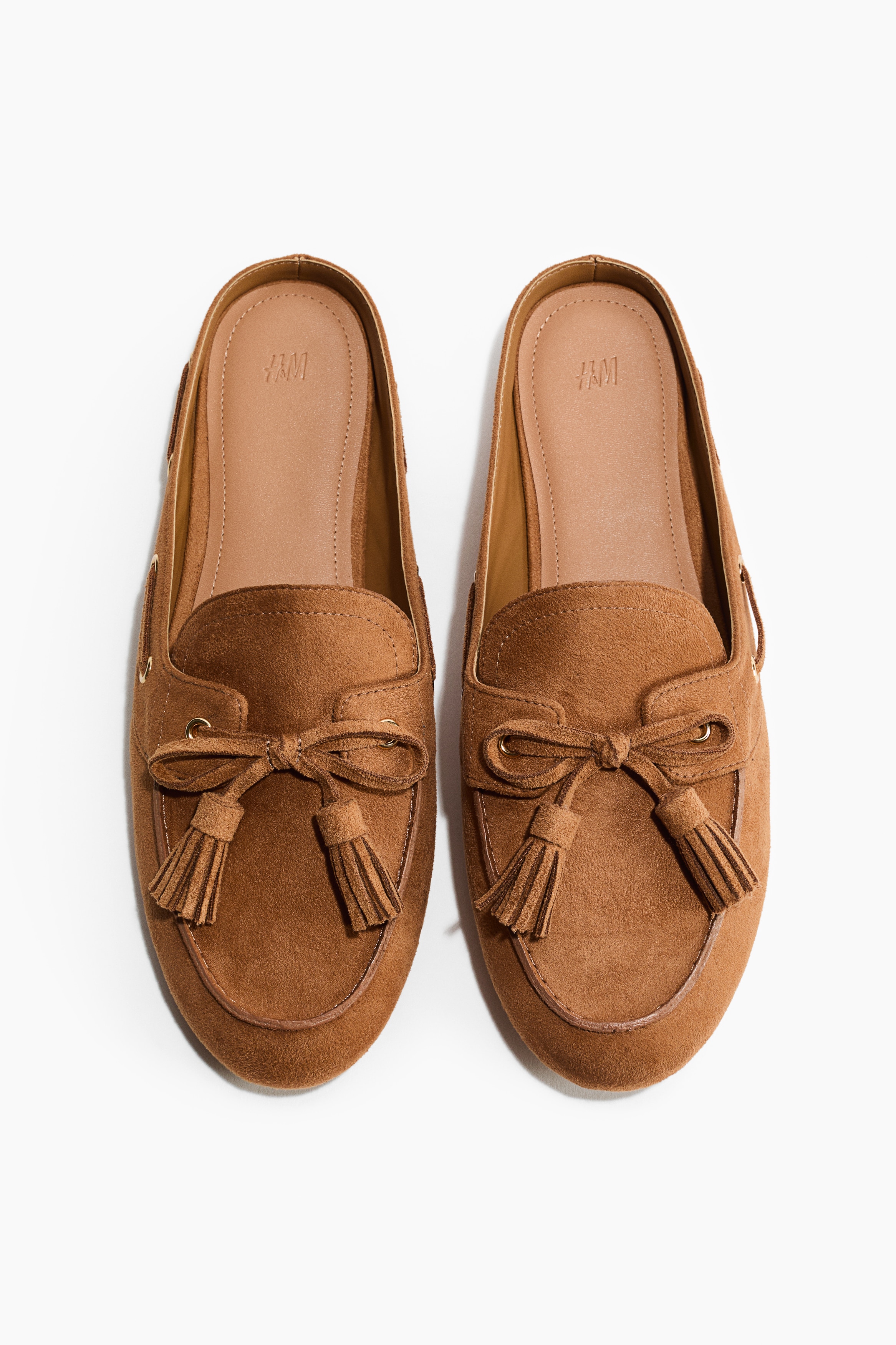 Slip in-loafers - Mörkbeige