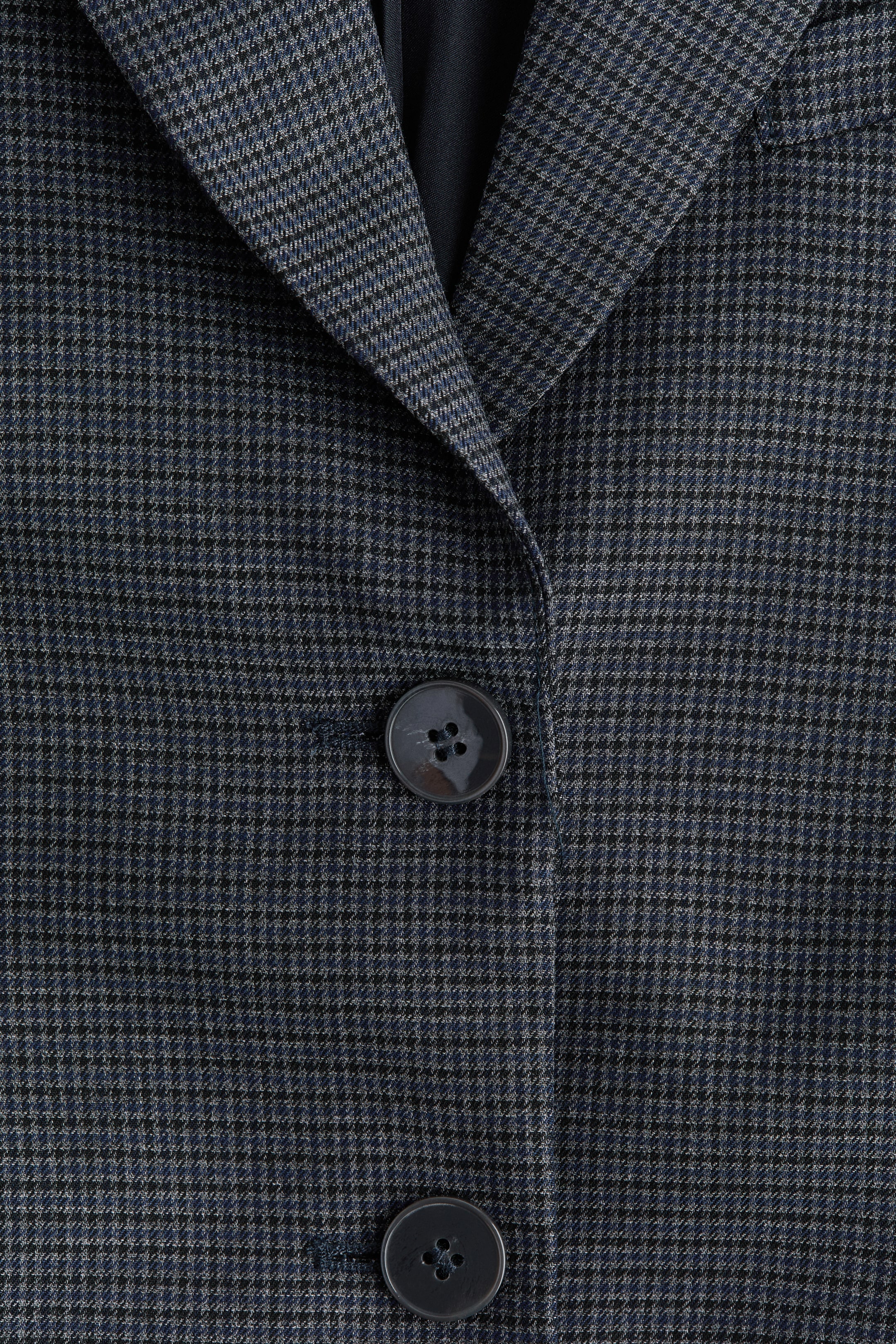 Single-Breasted Twill Blazer