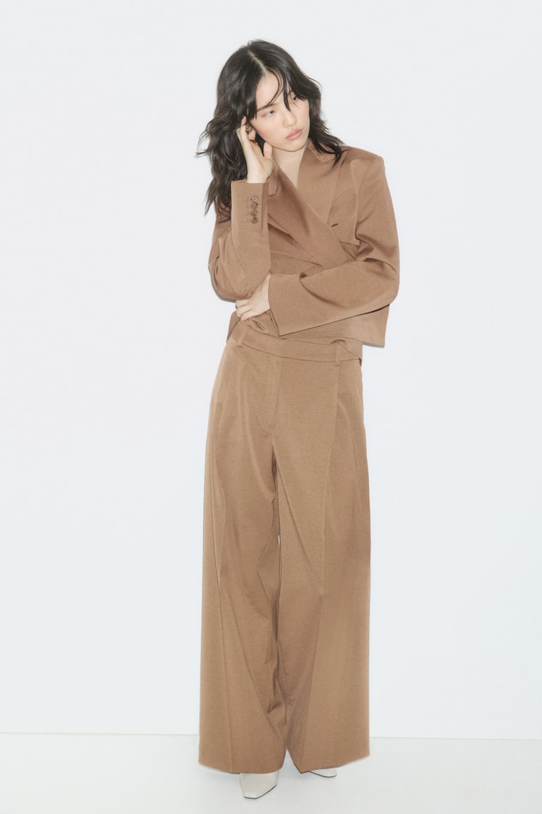 Ladies - Brown Dress Pants - Size: 12 - H&M