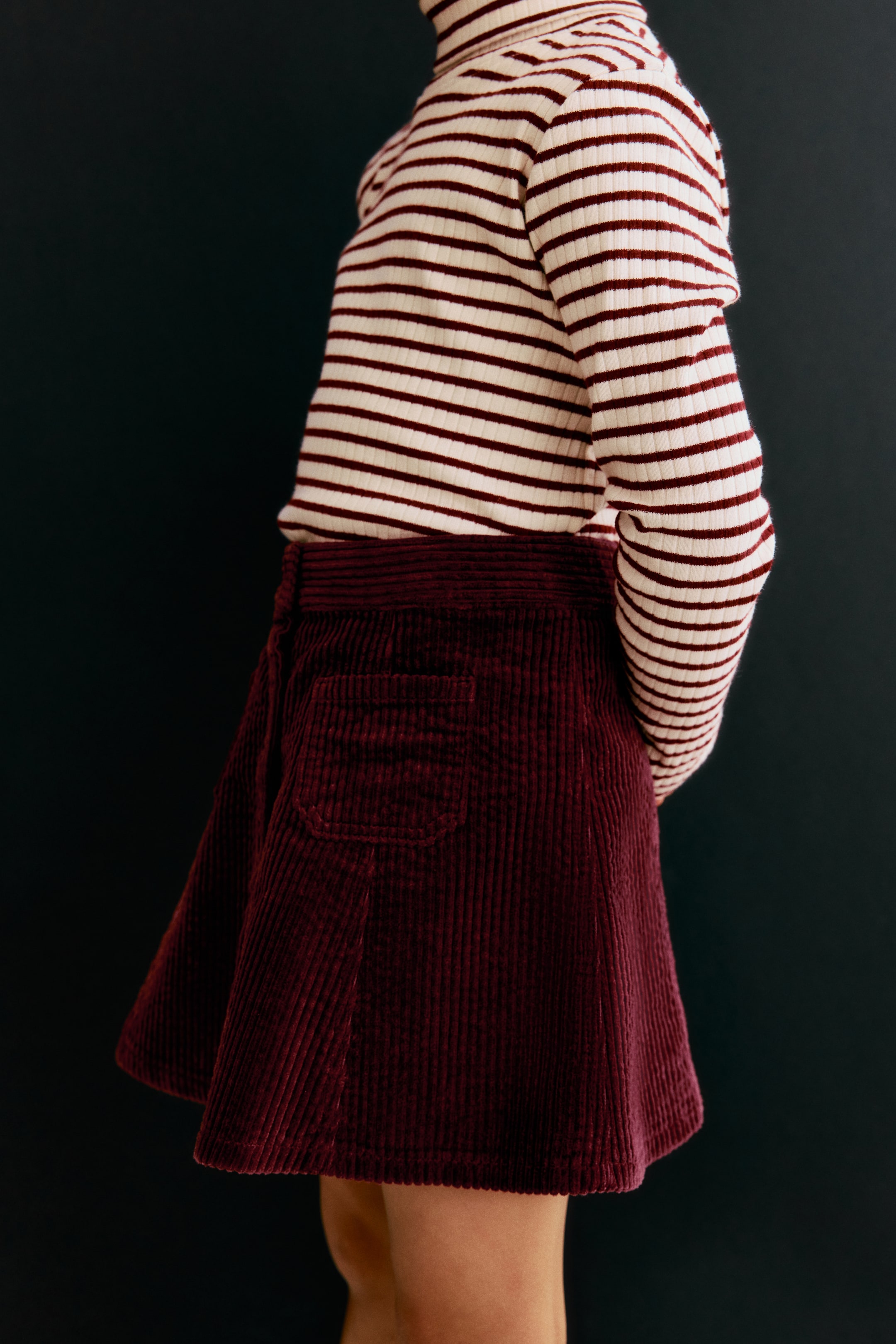 Детские юбки H&M Corduroy A-Line Skirt — фото 4