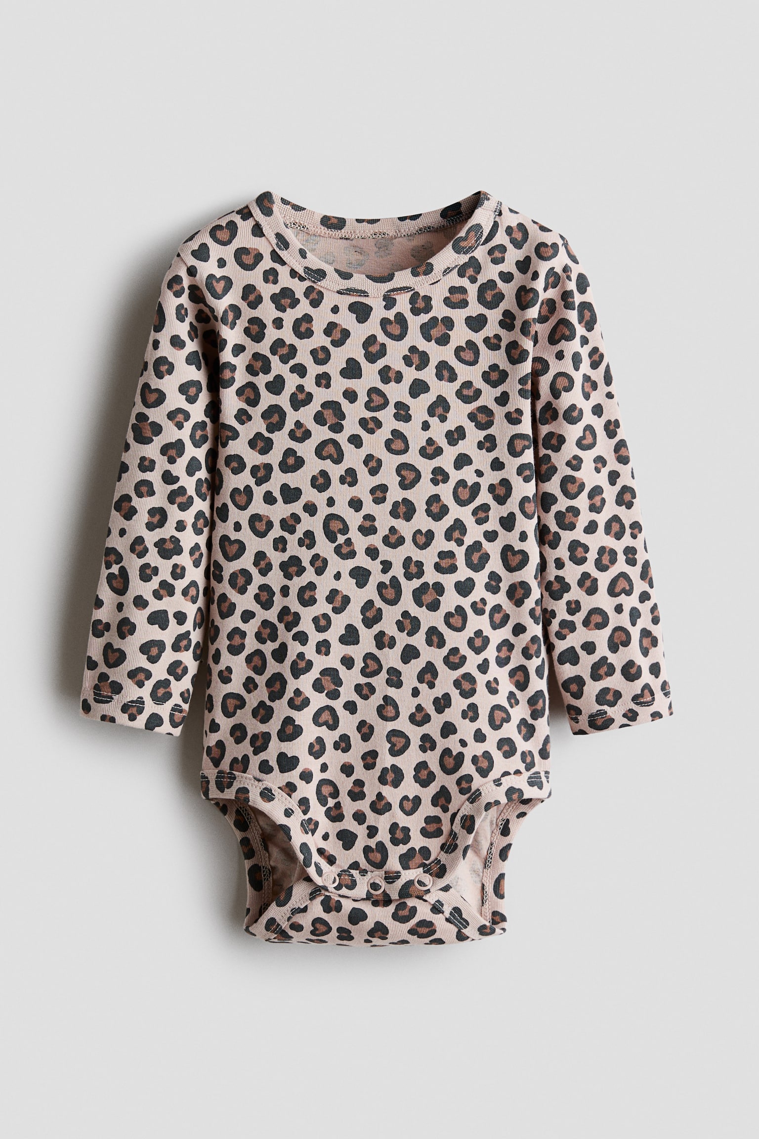 Printed cotton bodysuit - Light beige/Leopard print/Light dusty blue/Floral/Light khaki green/Cars/Light pink/Hearts/Light blue/Cars/Light beige/Pumpkins/Dark red/Floral/Dark grey/Ghosts/Cream/Patterned