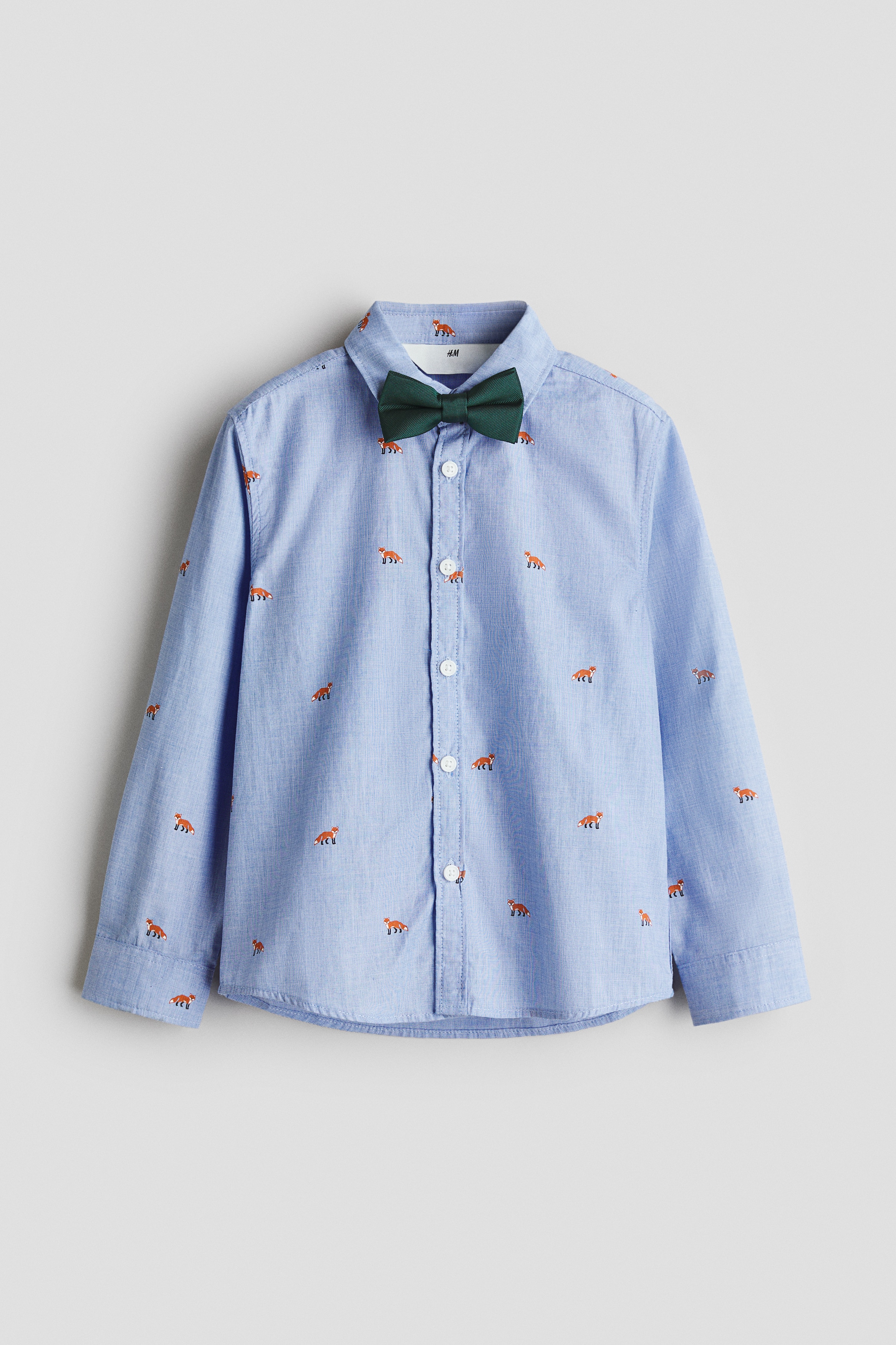 Conjunto de camisa e laço de colarinhoModelo