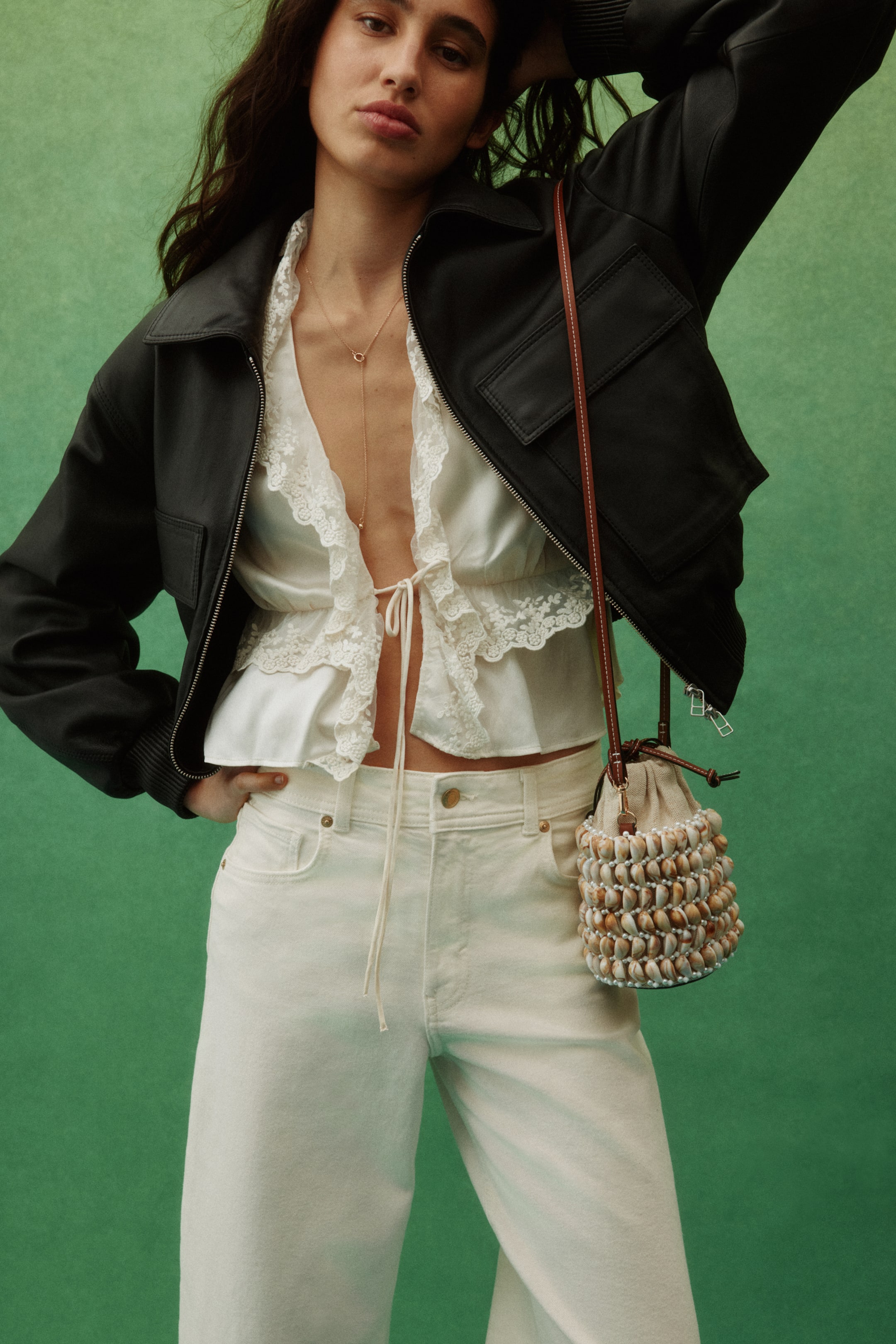 Wide High Waist Ankle Jeans