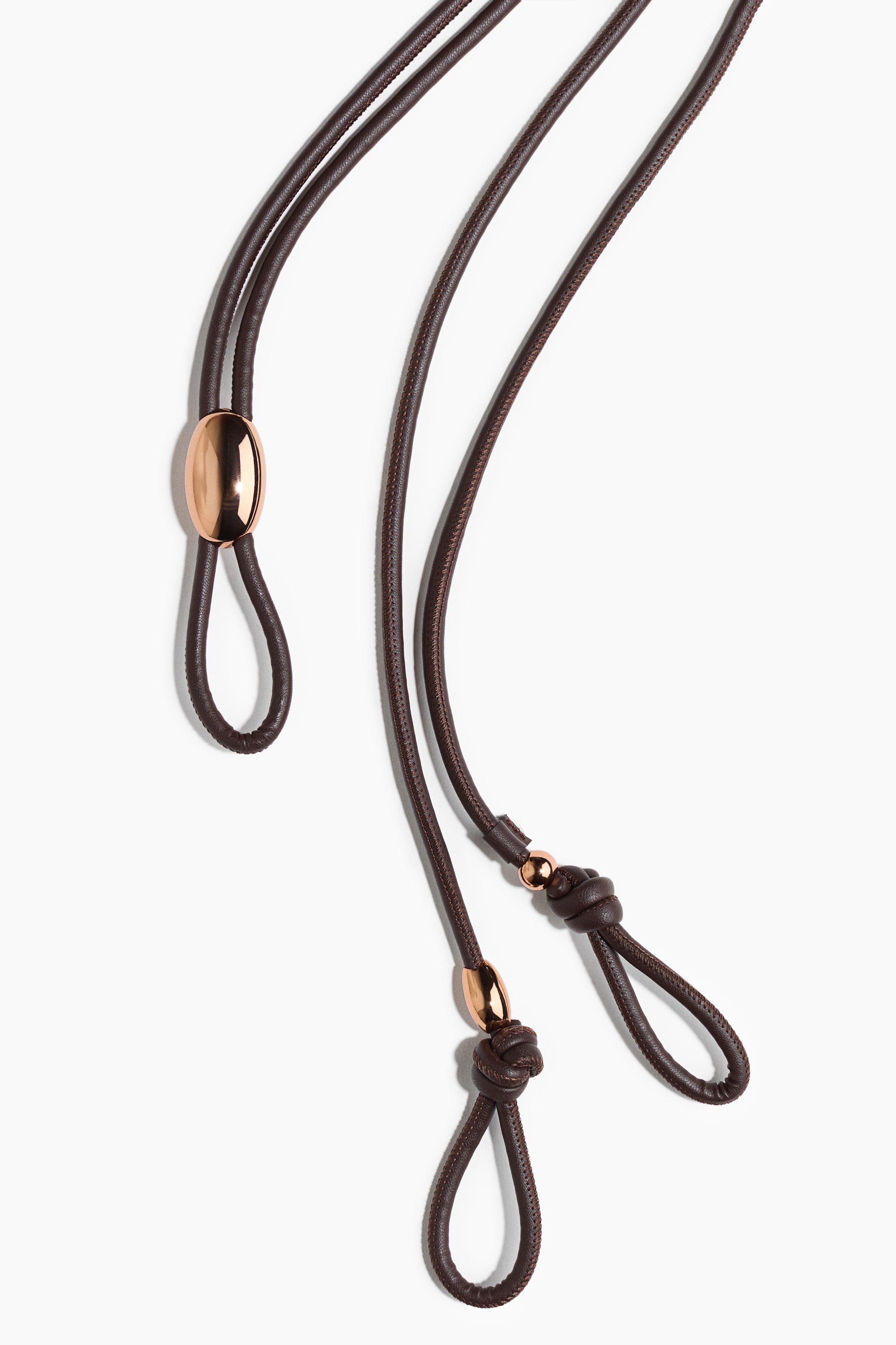 Vezi imaginea mai mare: Coated waist belt - Maro-închis - FEMEI | H&M RO 2