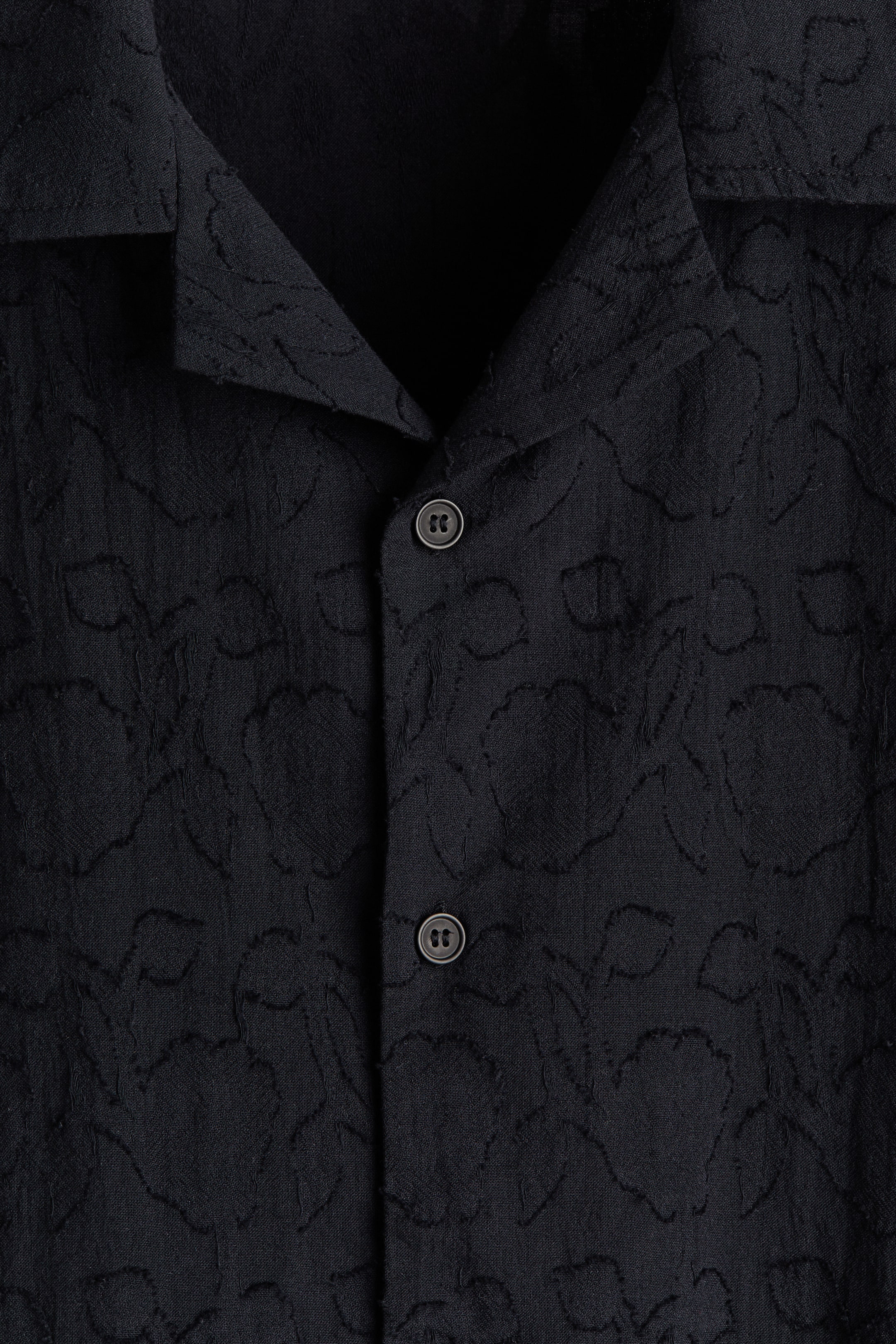 Relaxed-Fit Textured Resort Shirt
