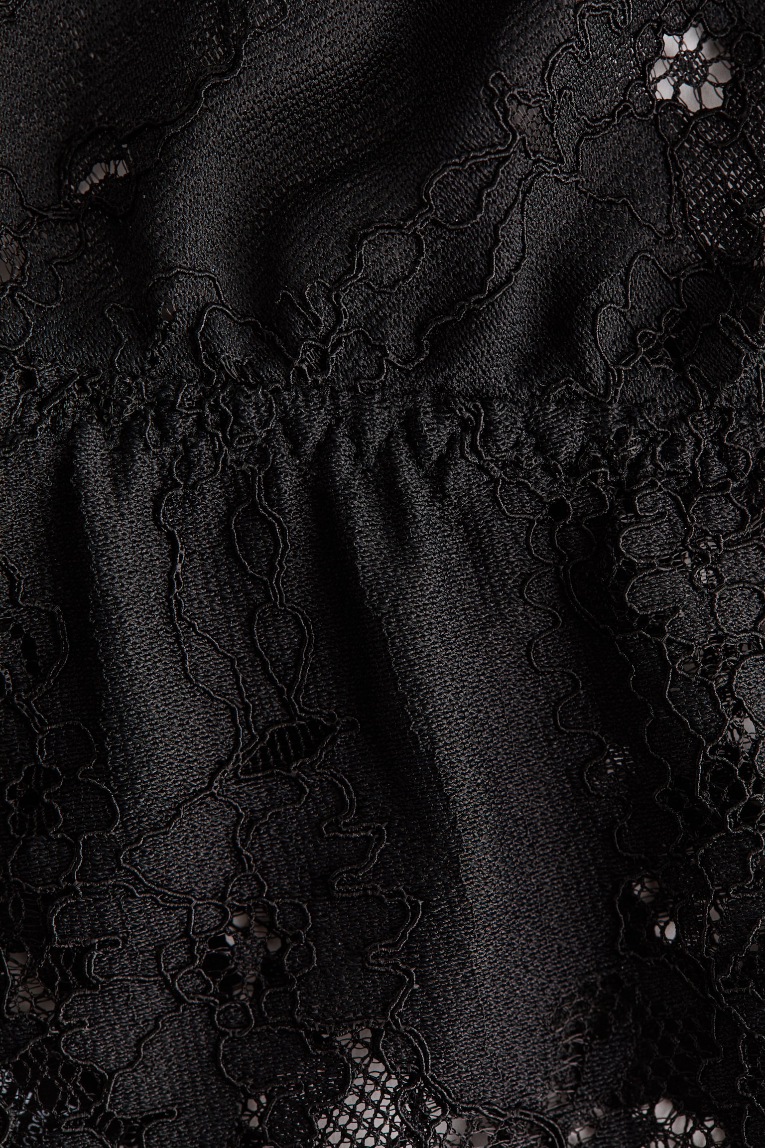 Asymmetric lace bralette - Black/Dark dusty pink - 4