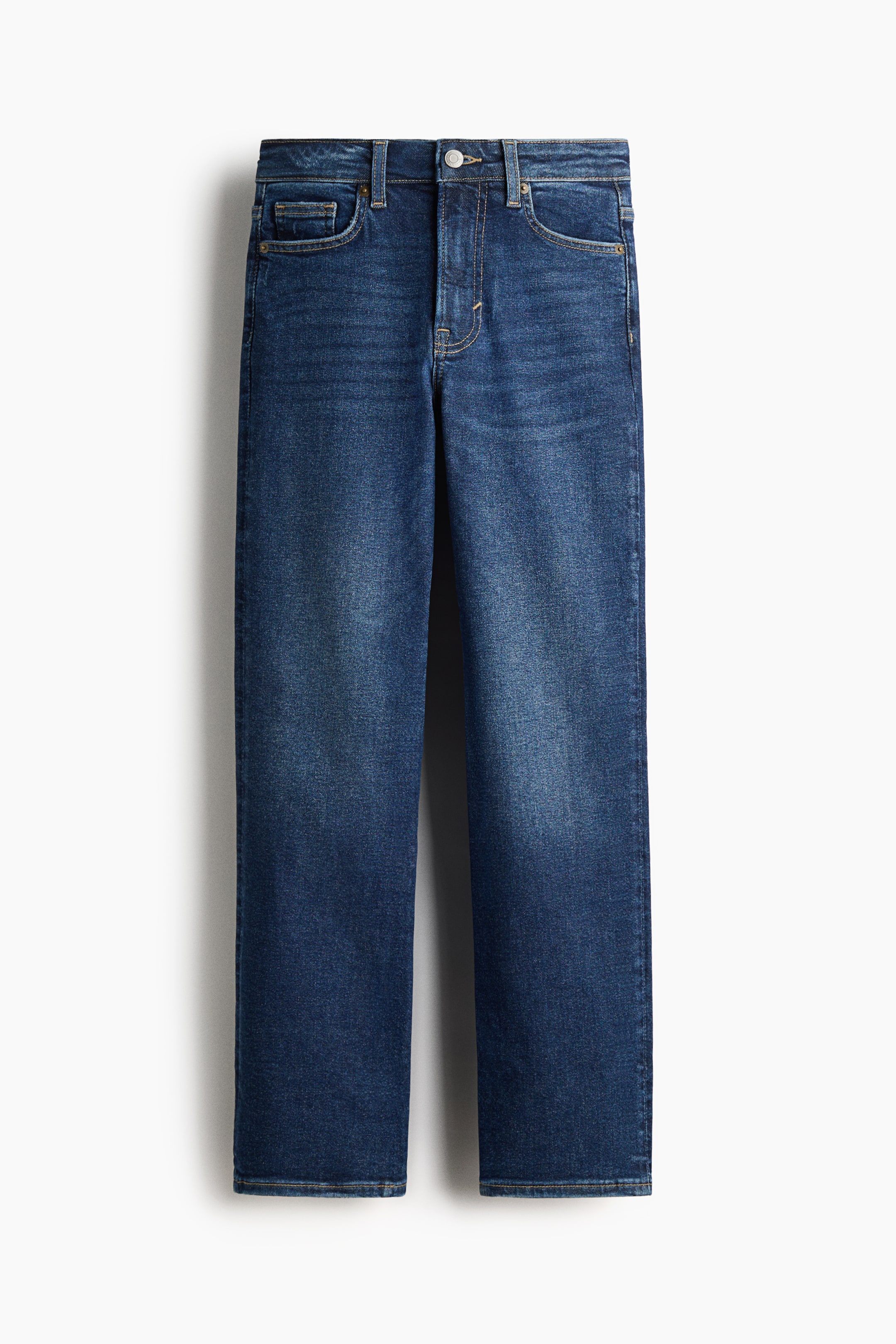View larger image: Skinny High Waist Ankle Jeans - Dark denim blue - Ladies | H&M 1