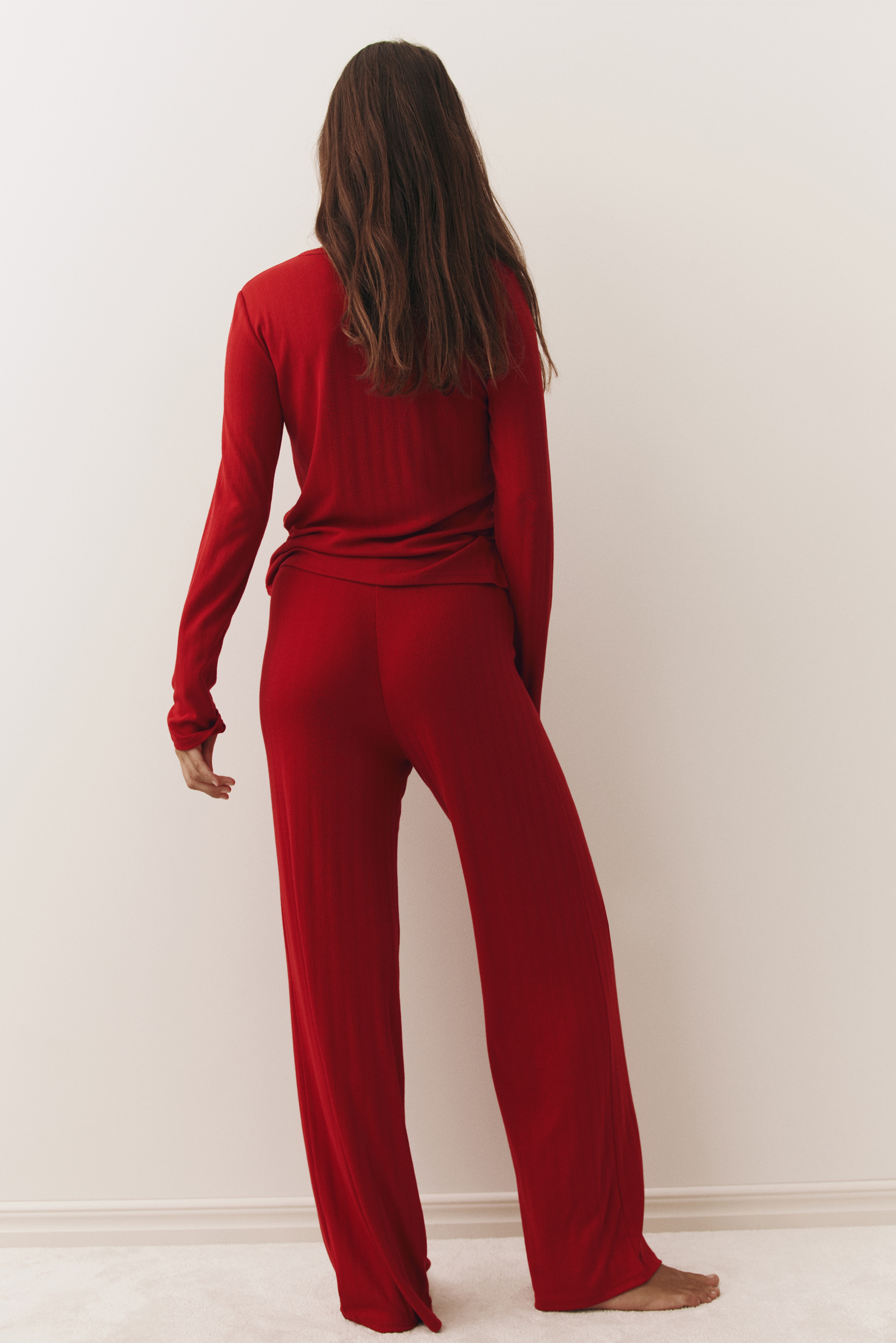 Pointelle jersey pyjamas