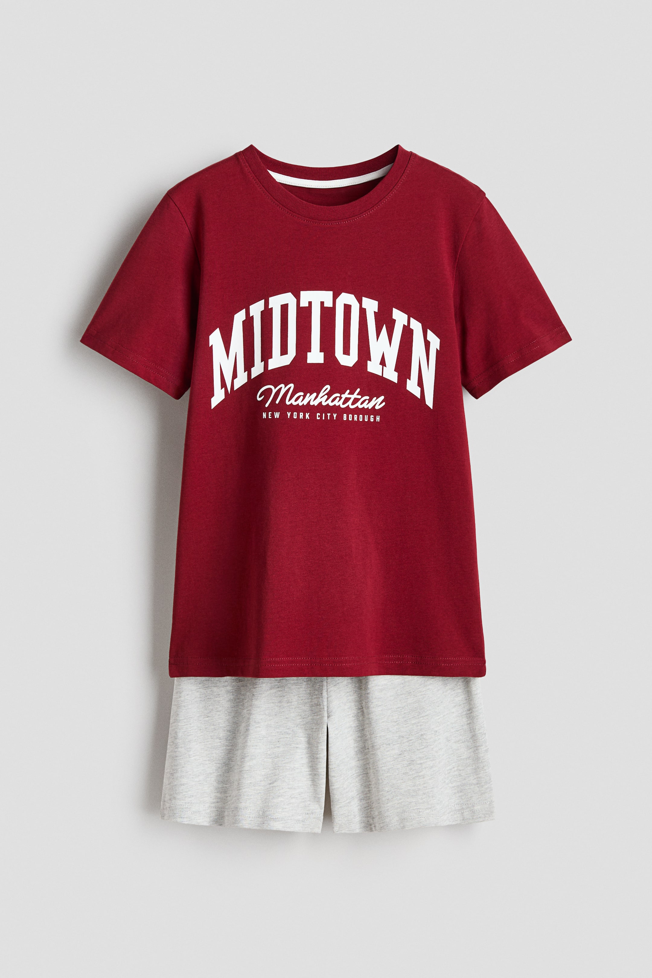 View larger image: Printed cotton pyjamas - Red/Midtown - Kids | H&M 1