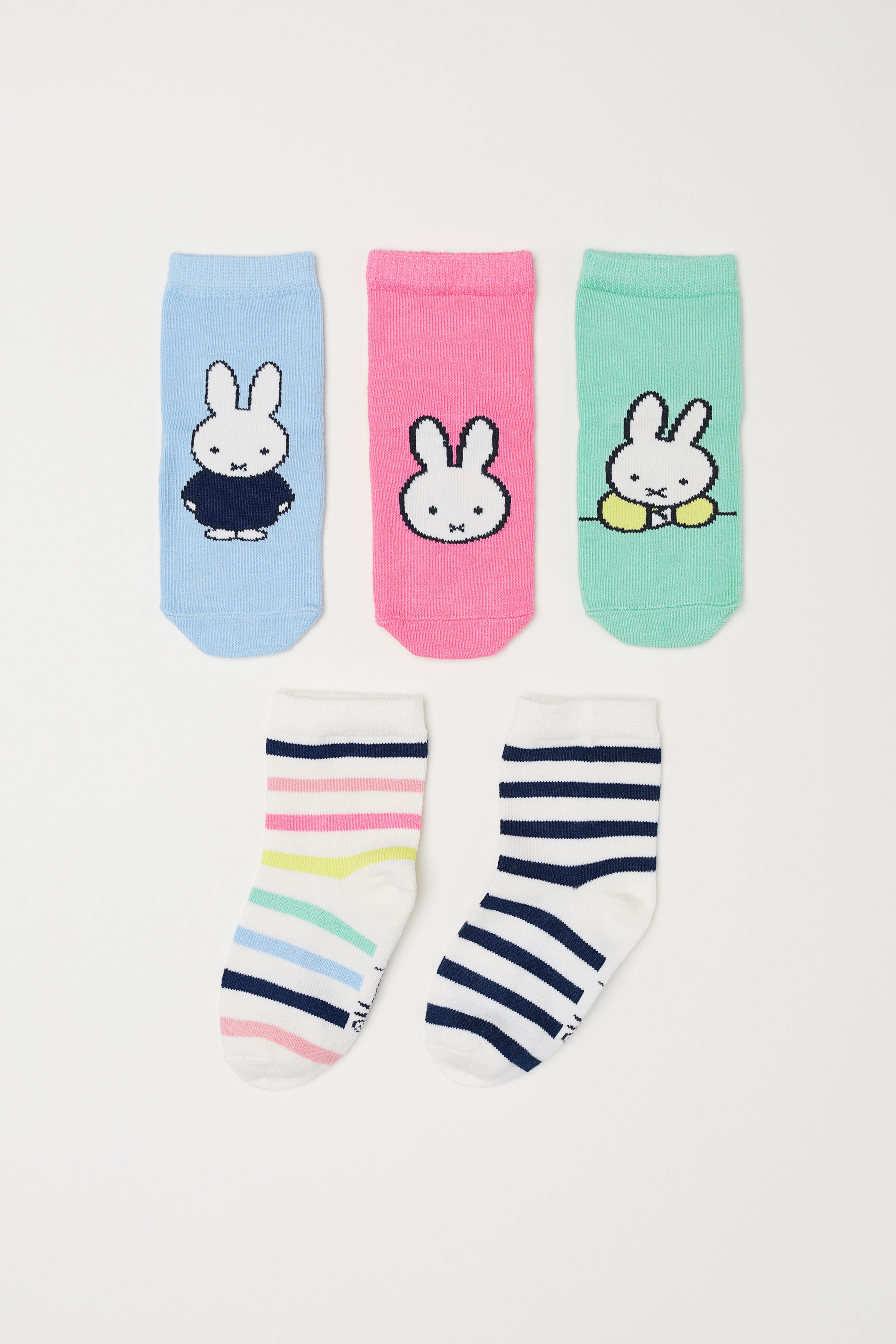 5 pack Socks Pink Miffy Kids H M CA