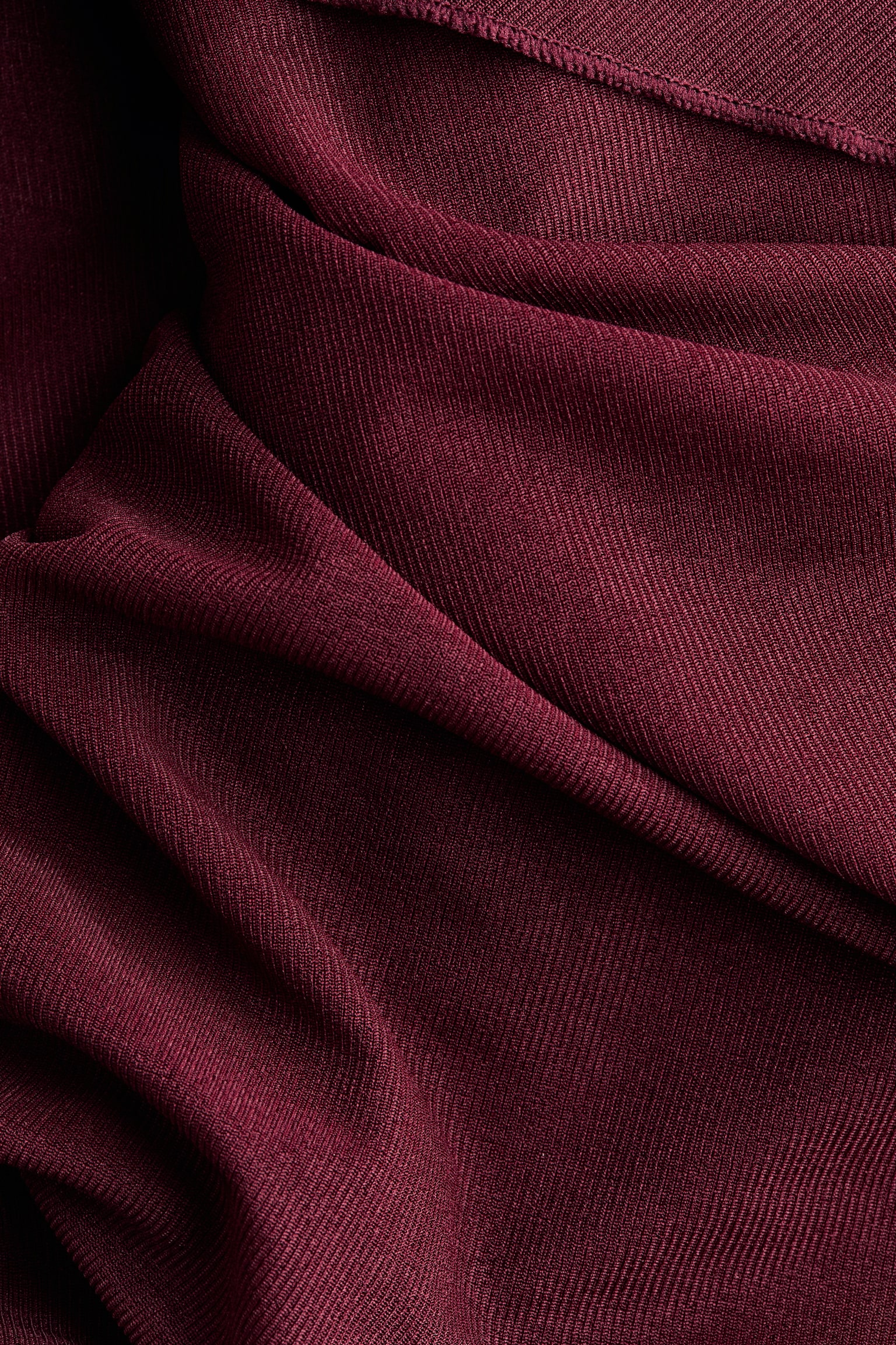 Женское платье H&M Draped Cape, цвет: Бордовый — фото 8