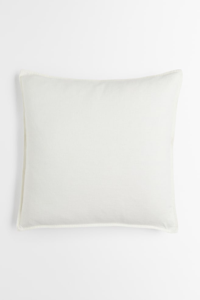Washed linen cushion cover - White/Linen beige/Anthracite grey/Greige/dc/dc/dc - 1