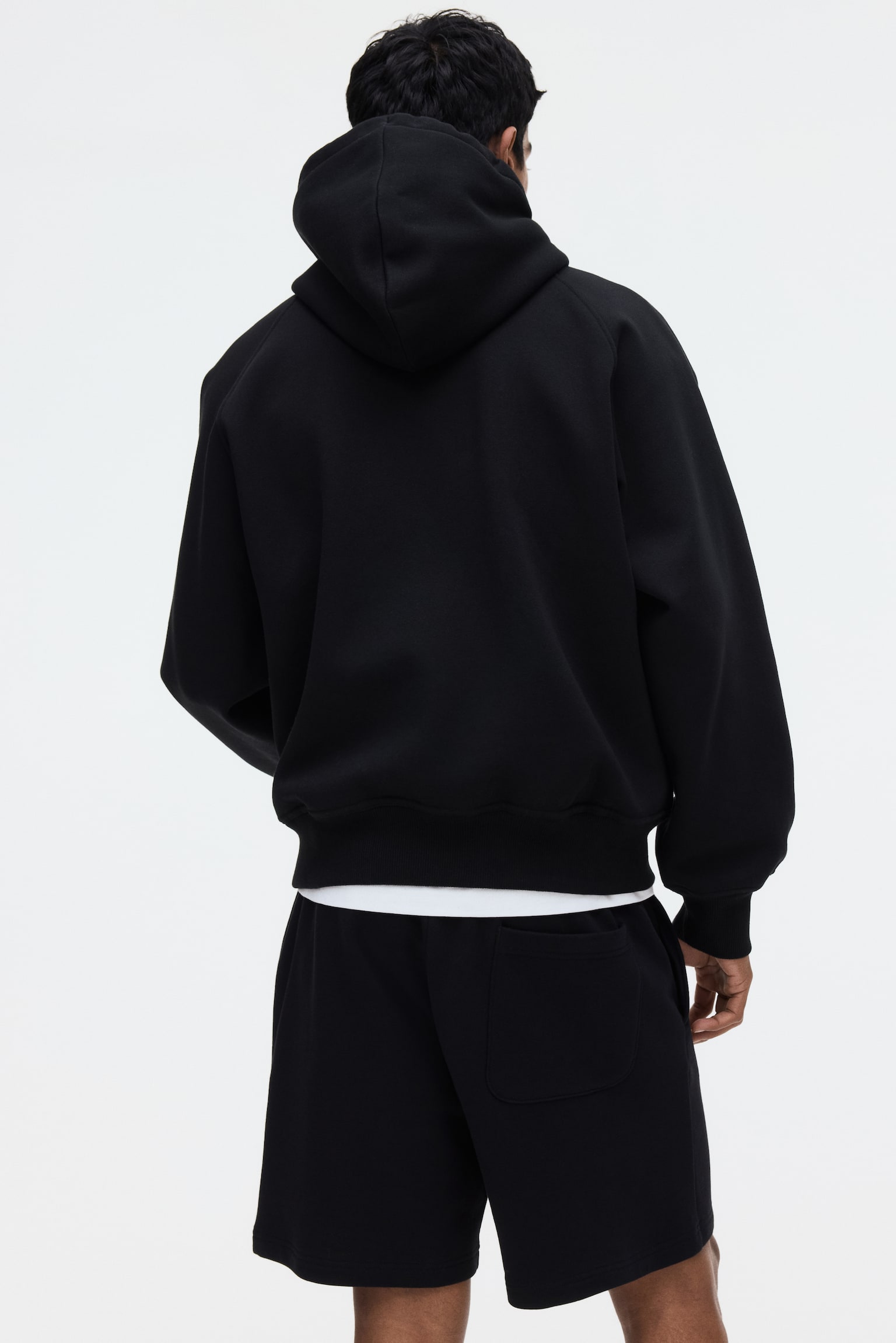 Regular Fit sweatshorts - Black/Light grey marl/Navy blue - 7