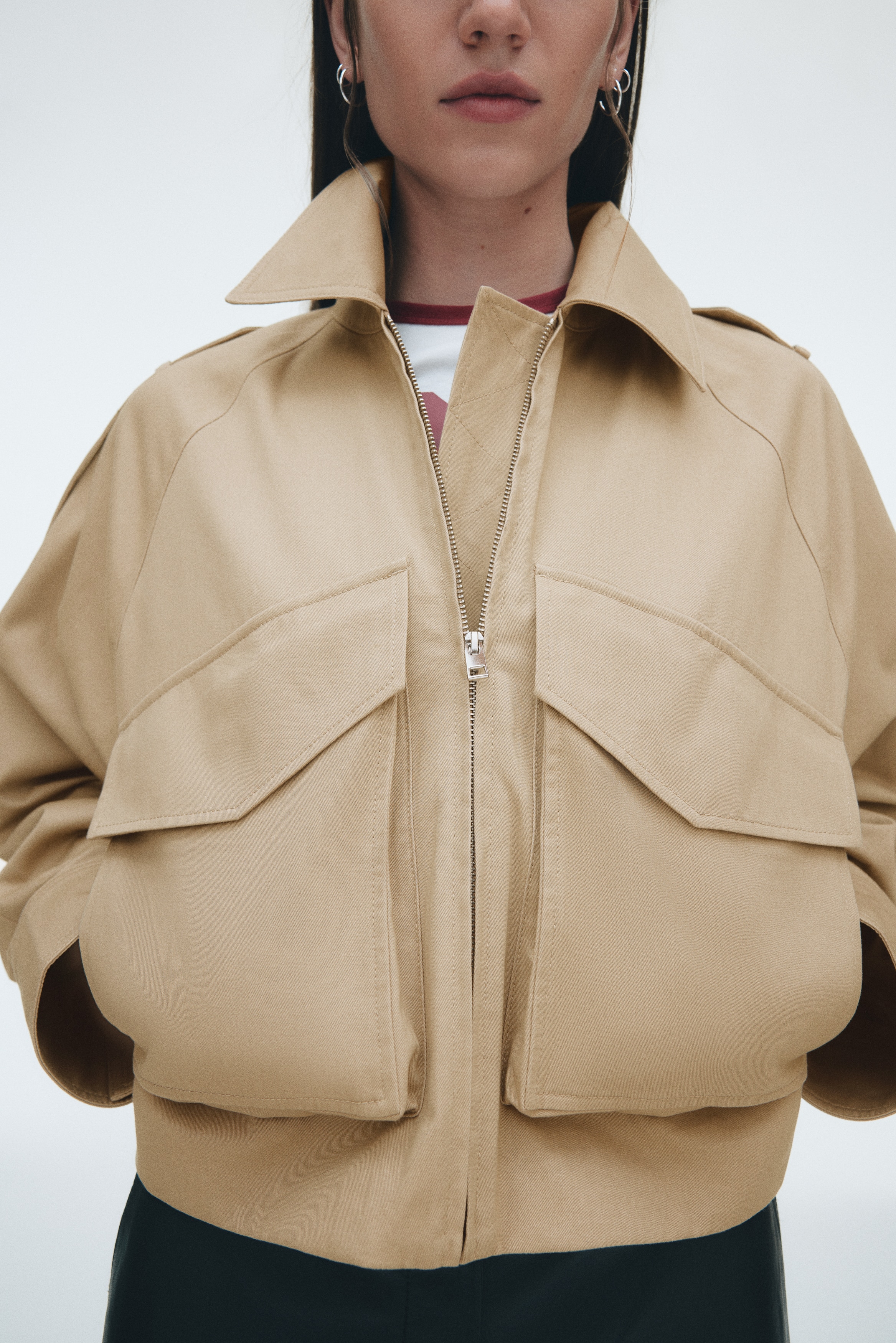 Cotton cargo jacket