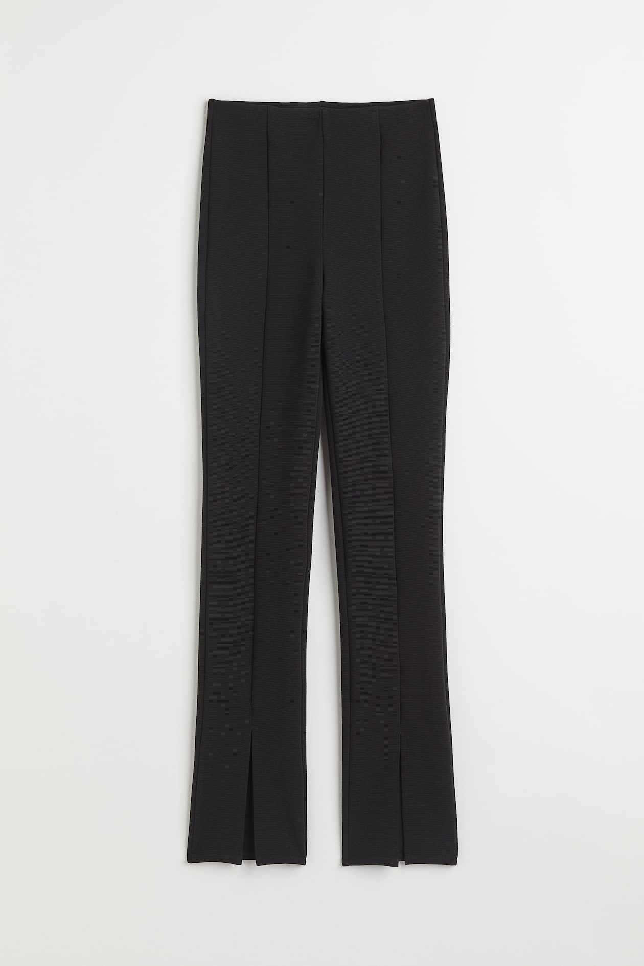 Slit-hem Leggings - High waist - Long - Black - Ladies | H&M US