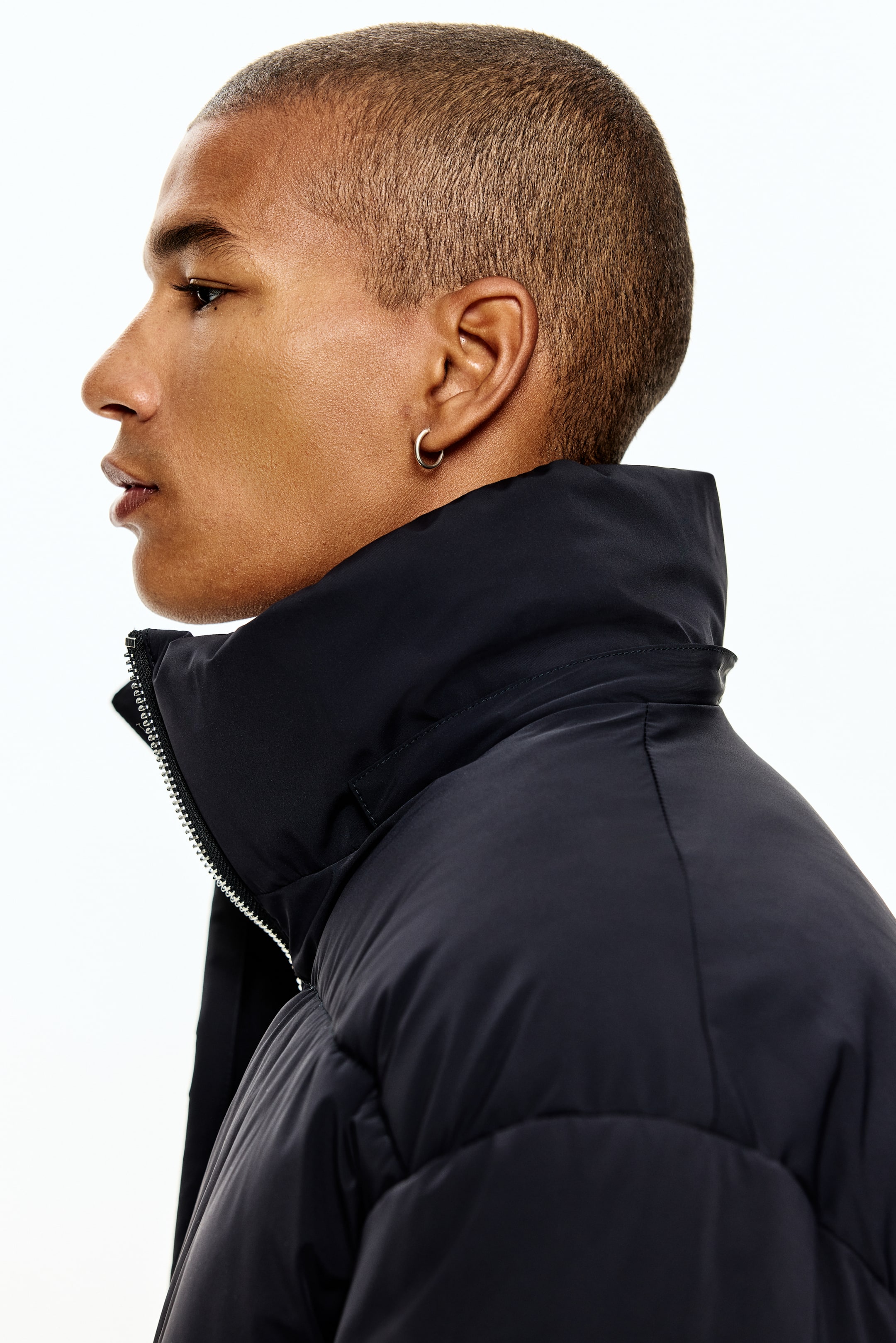 Ampliar la imagen: Chamarra puffer repelente al agua - Azul oscuro - Men | H&M MX 5