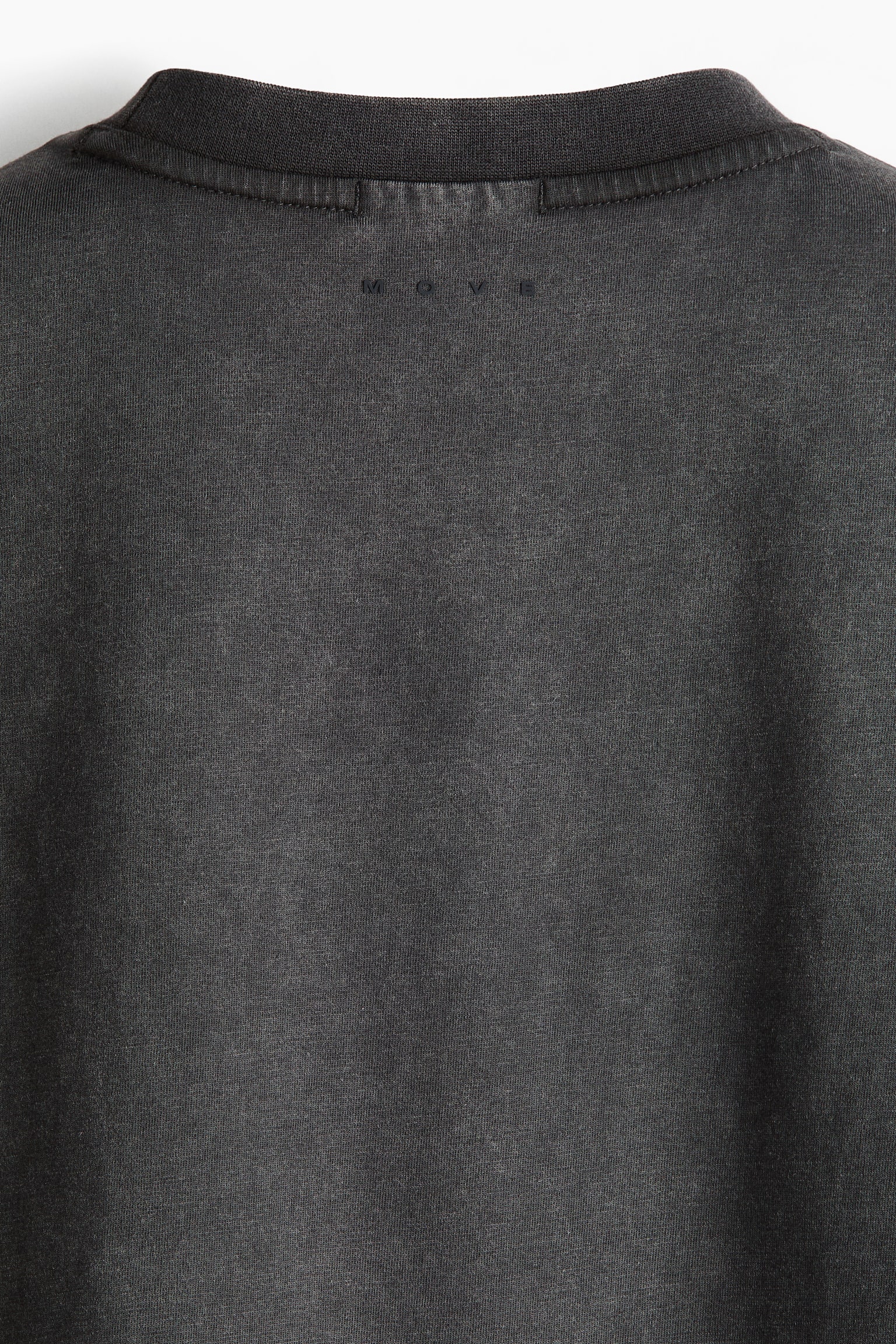 Мужской топ H&M Move Loose-Fit Sports with DryMove™, цвет: Тёмный серый — фото 8