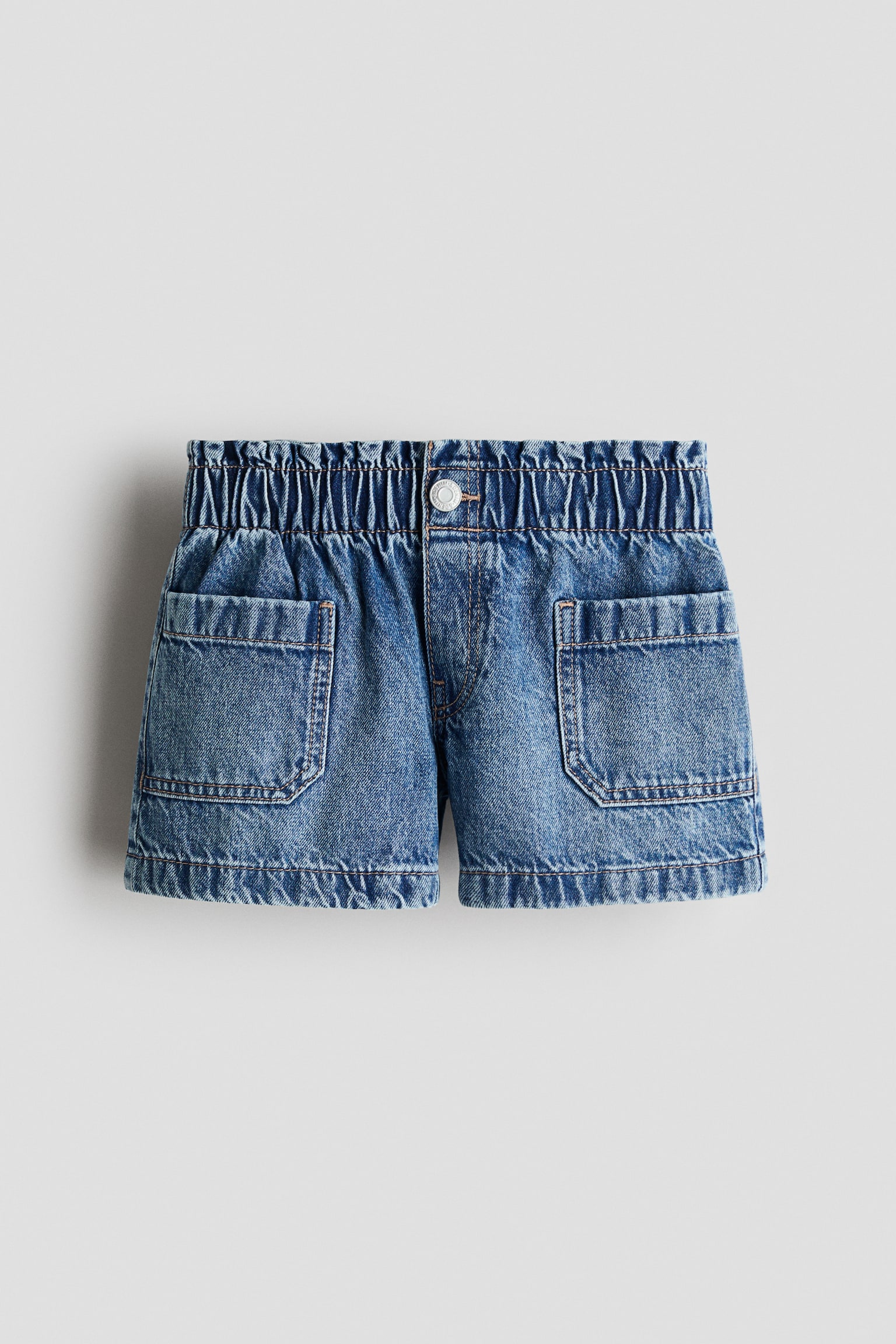 Loose Fit Denim Shorts - Light denim blue/Light denim blue/Light pink/Pale denim green/Light denim blue/Light pink