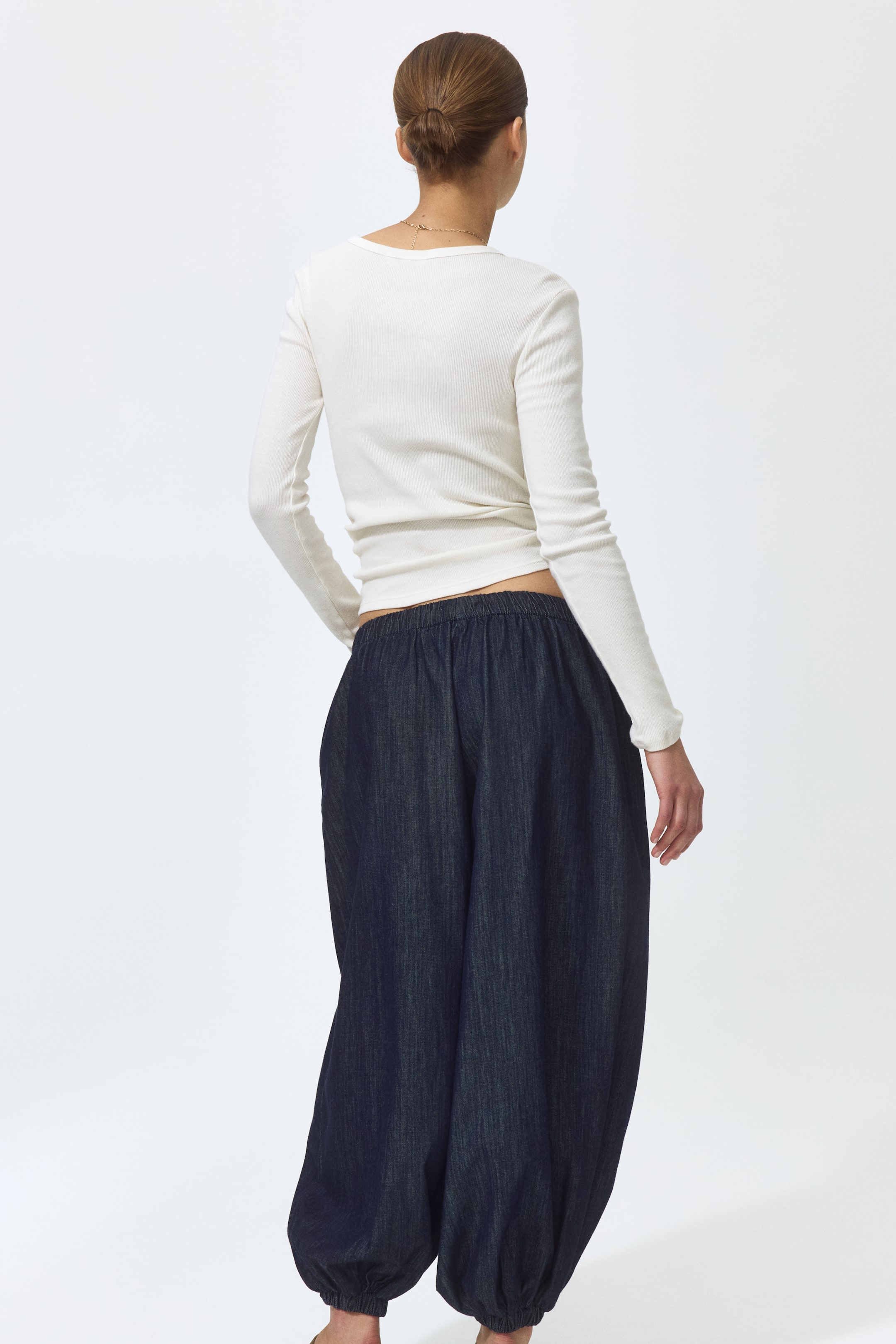 Denim Balloon Pants