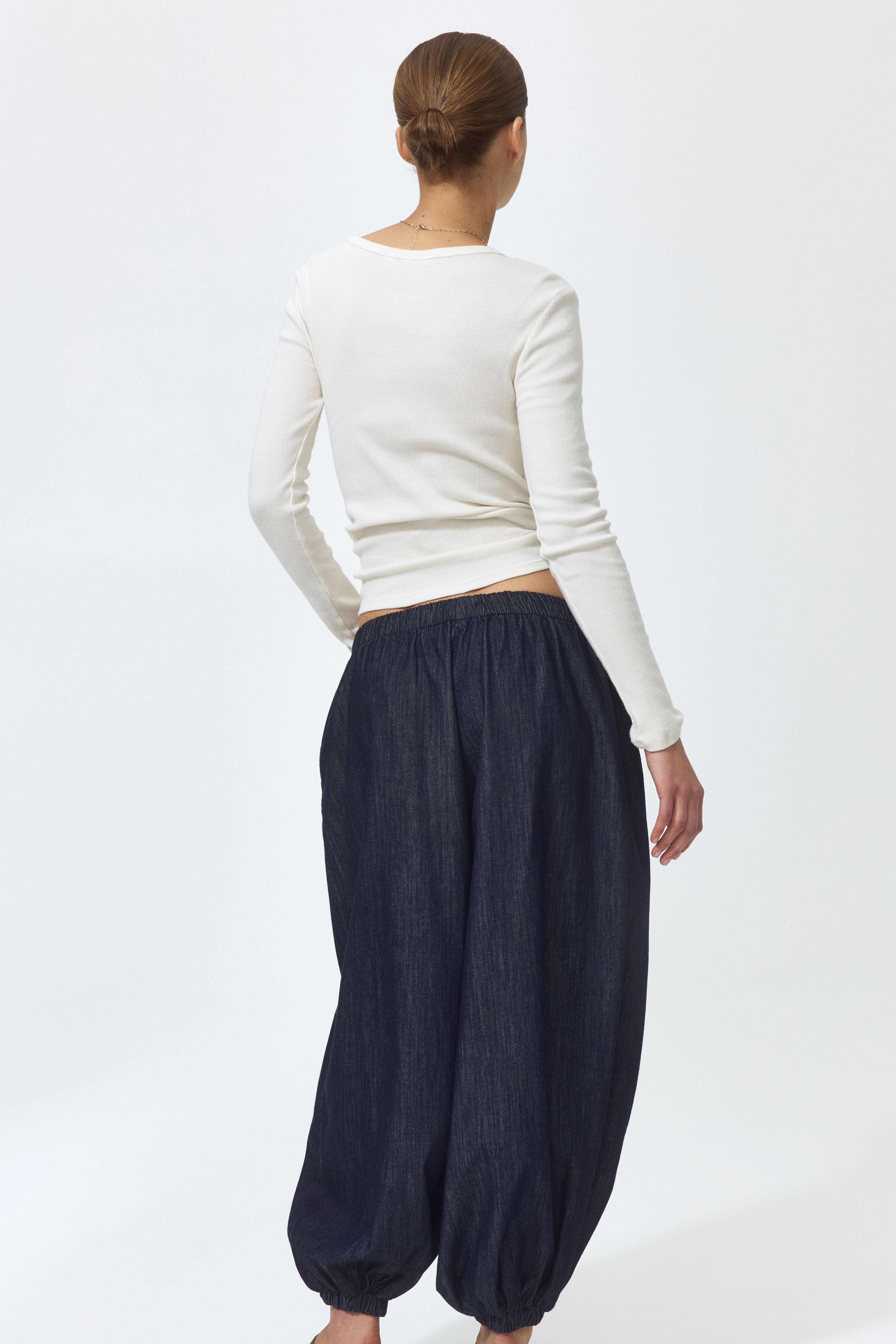 Denim Balloon Pants