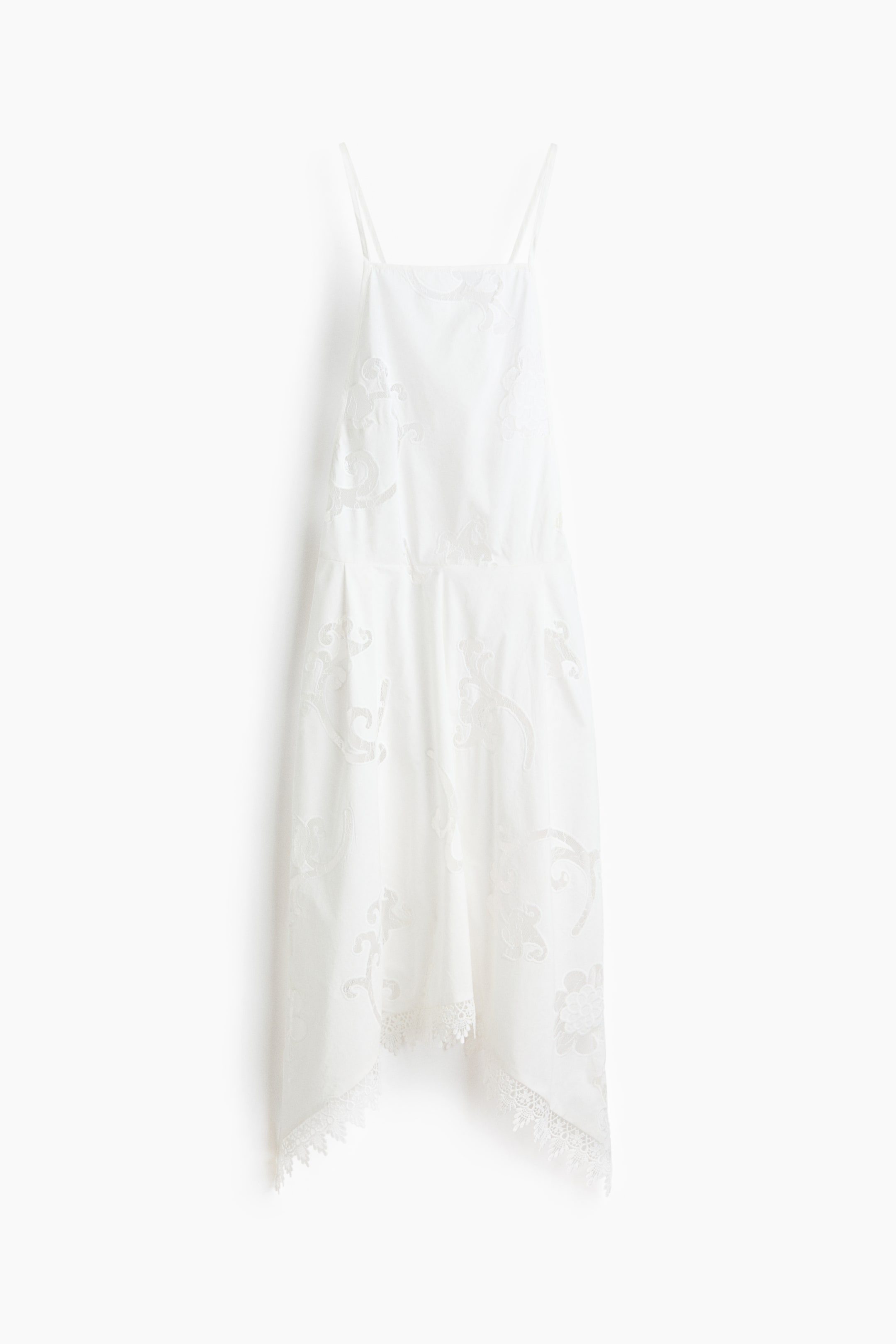 View larger image: Broderie anglaise cotton dress - White - Ladies | H&M IN 1