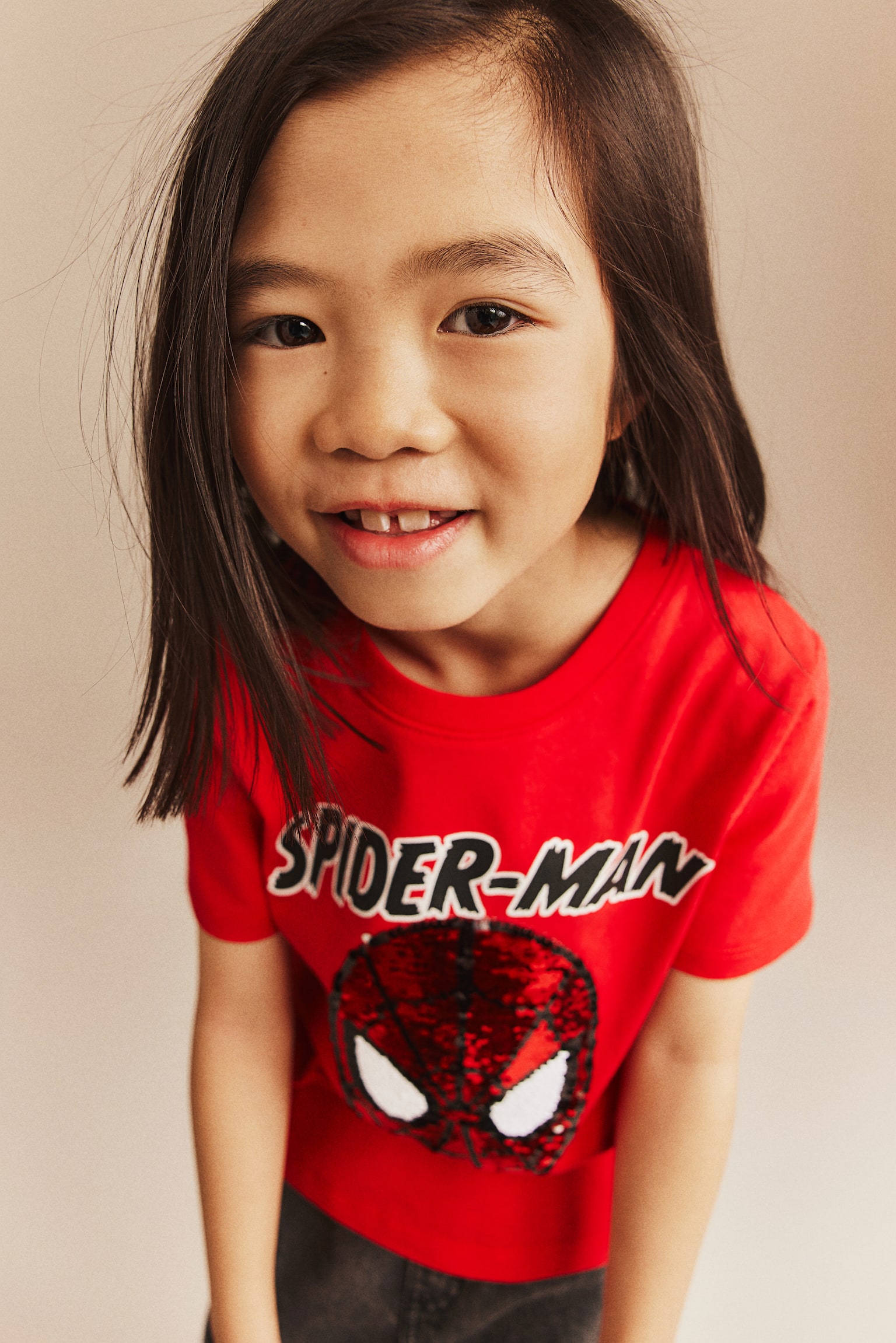 Reversible Sequin Tee - Bright red/Spider-Man/Black/Pokémon - 5