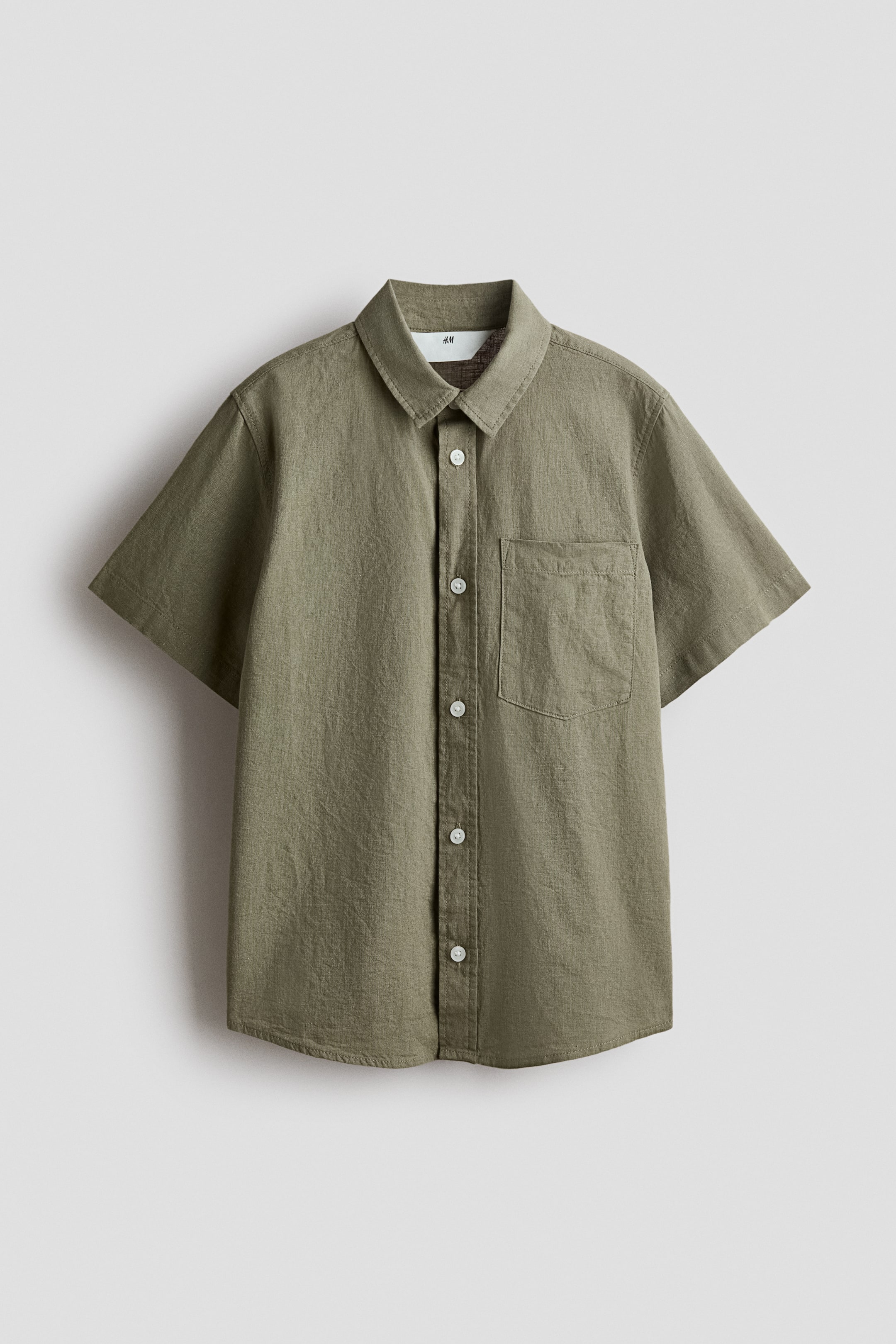 Chemise en lin mélangé
