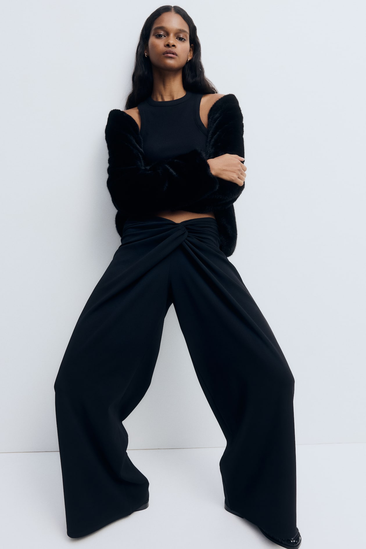 Twisted-Detail Pants
