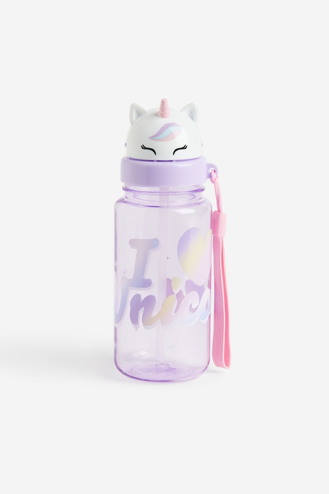 Water bottle - Light purple/Unicorn/Pink/Cat - 1