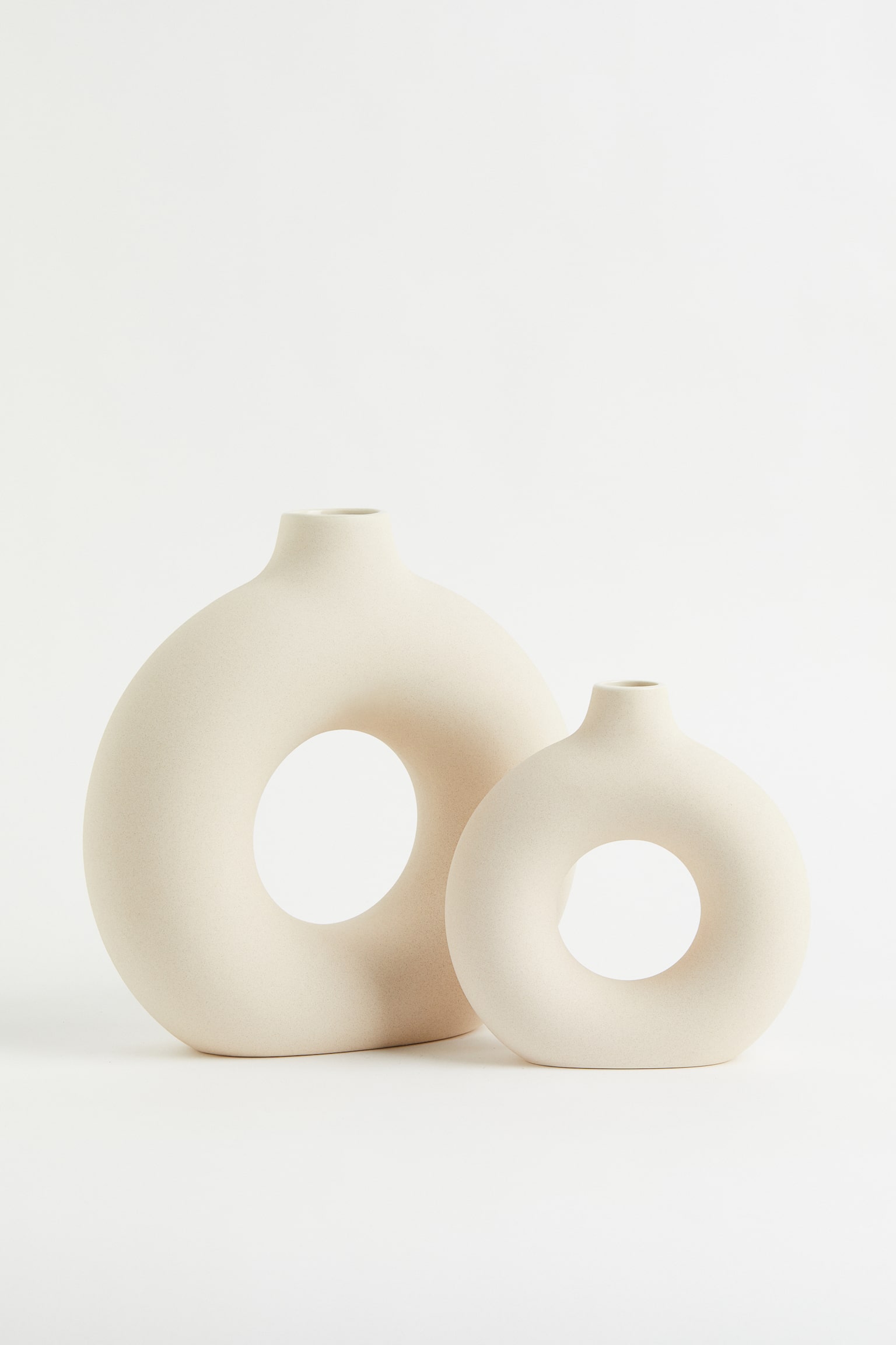 Ceramic vase - Light beige - 4