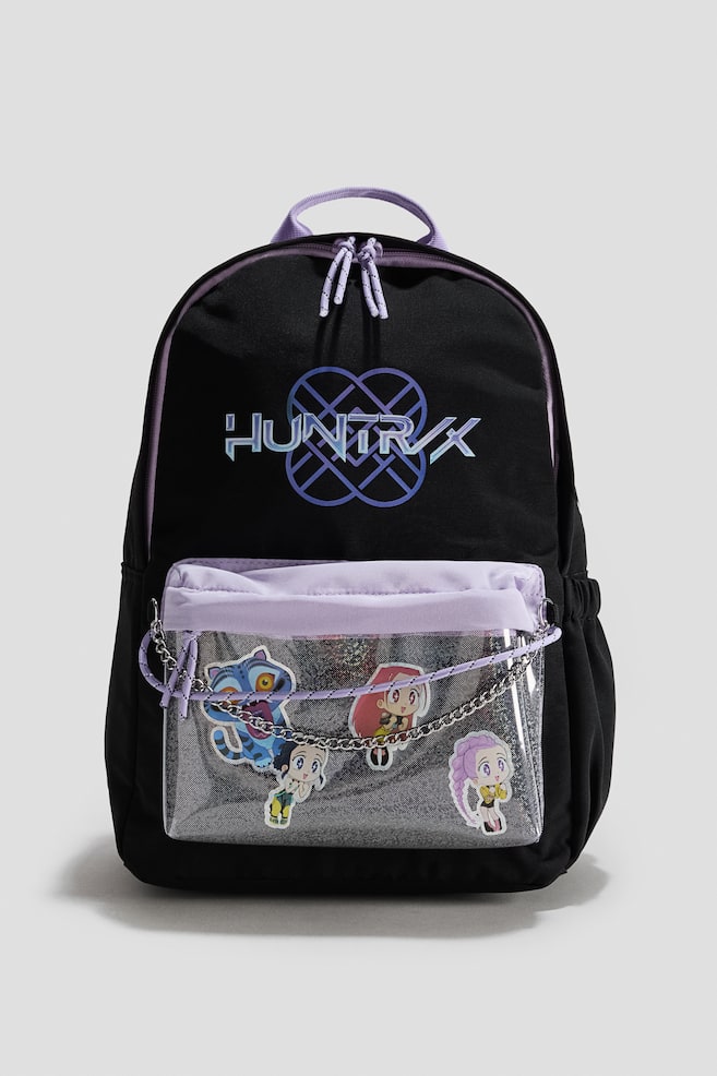 Backpack with Motif - Black/KPop Demon Hunters - 1
